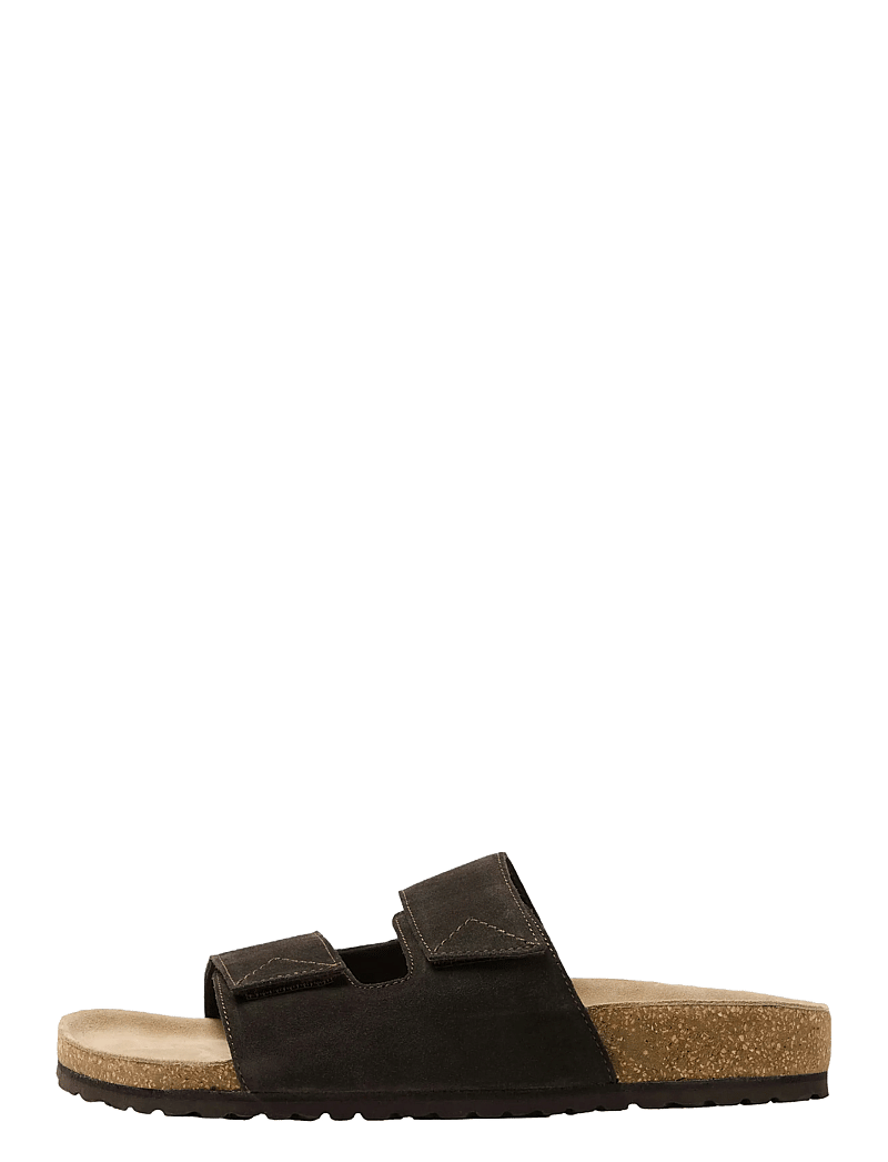 Selected - SLHBASTIAN SUEDE STRAP SLIDER - kollektioner - demitasse - 1