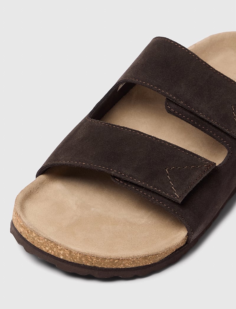 Selected - SLHBASTIAN SUEDE STRAP SLIDER - kollektioner - demitasse - 4