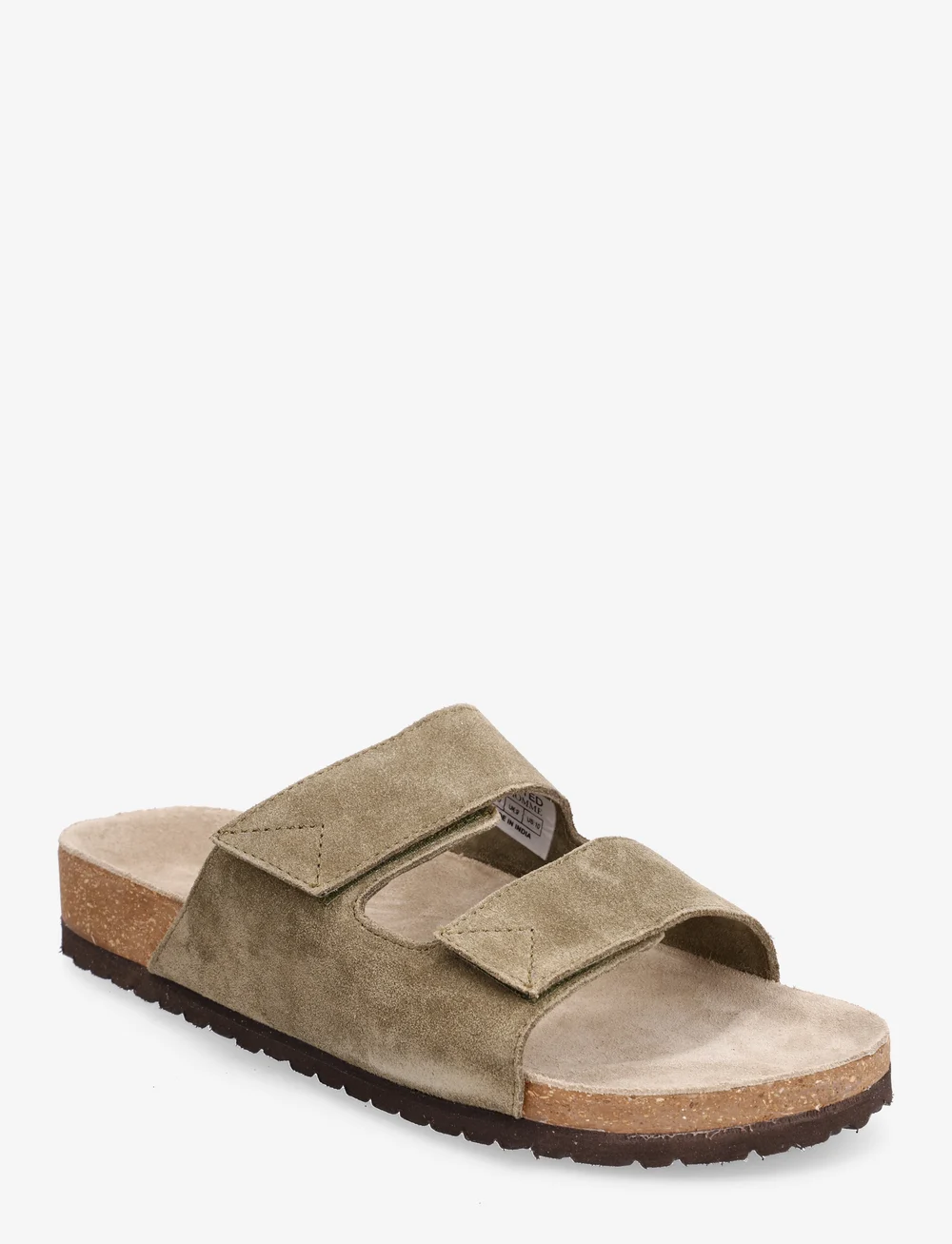 Selected - SLHBASTIAN SUEDE STRAP SLIDER B - kolekcijos - grape leaf - 1