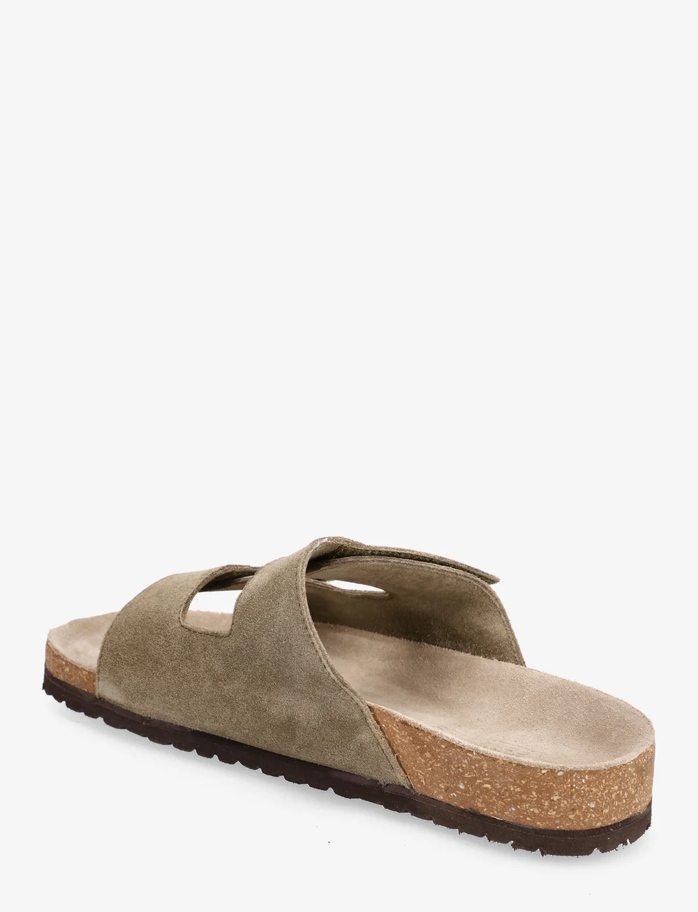 Selected - SLHBASTIAN SUEDE STRAP SLIDER B - kolekcijos - grape leaf - 3