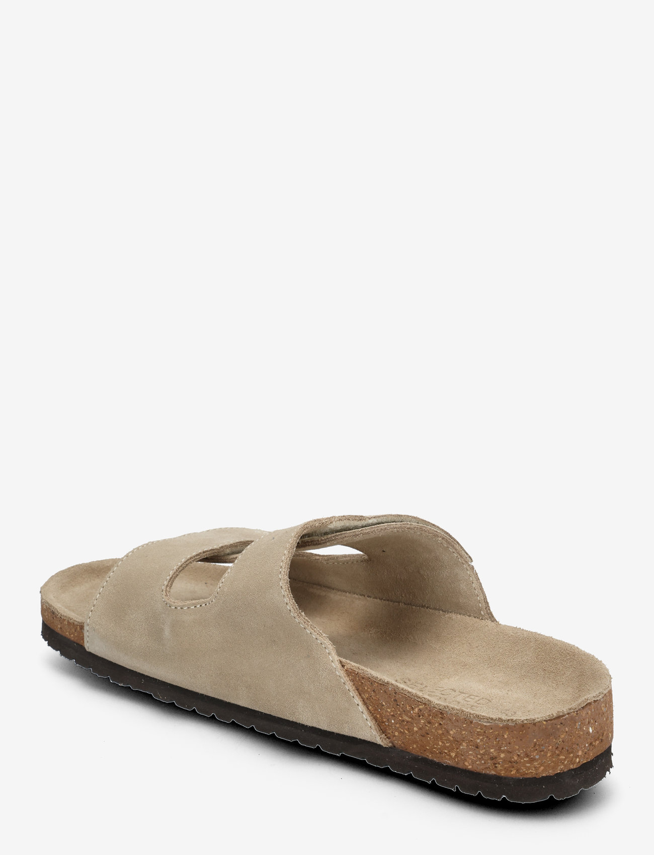 Selected - SLMBASTIAN SUEDE STRAP SLIDER - shop efter anledning - sand - 3