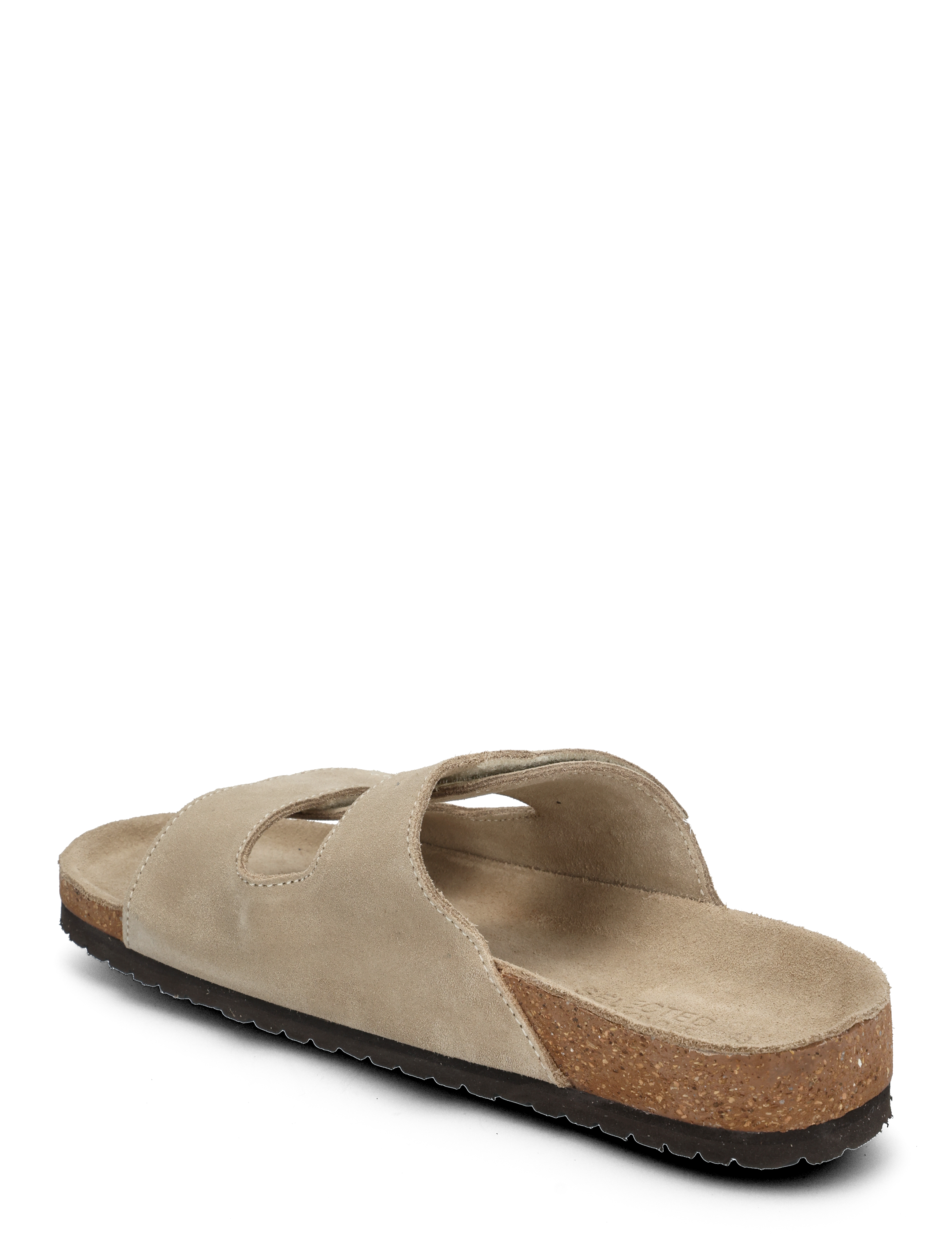 Selected - SLMBASTIAN SUEDE STRAP SLIDER - shoppa efter tillfälle - sand - 3
