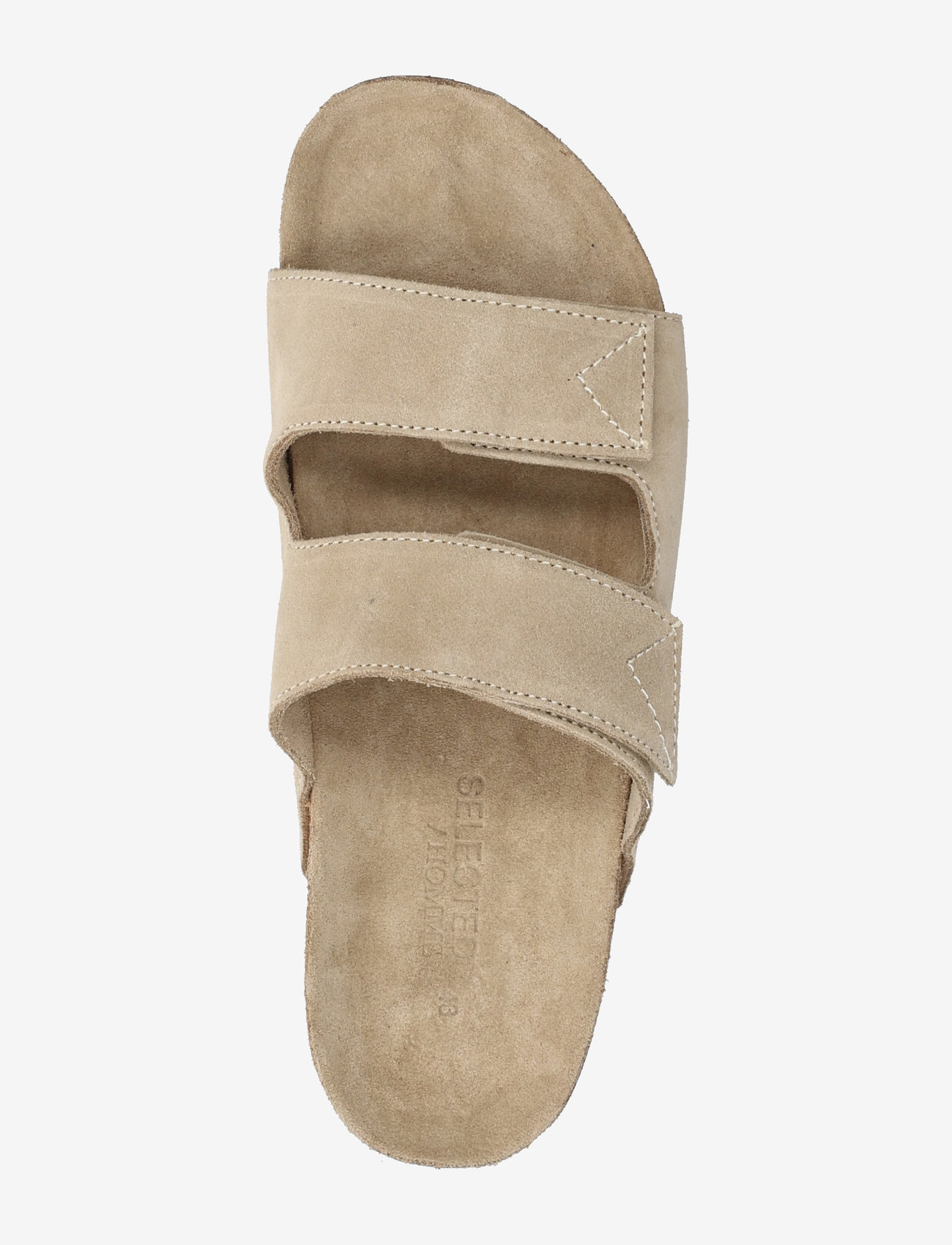 Selected - SLMBASTIAN SUEDE STRAP SLIDER - shop efter anledning - sand - 4
