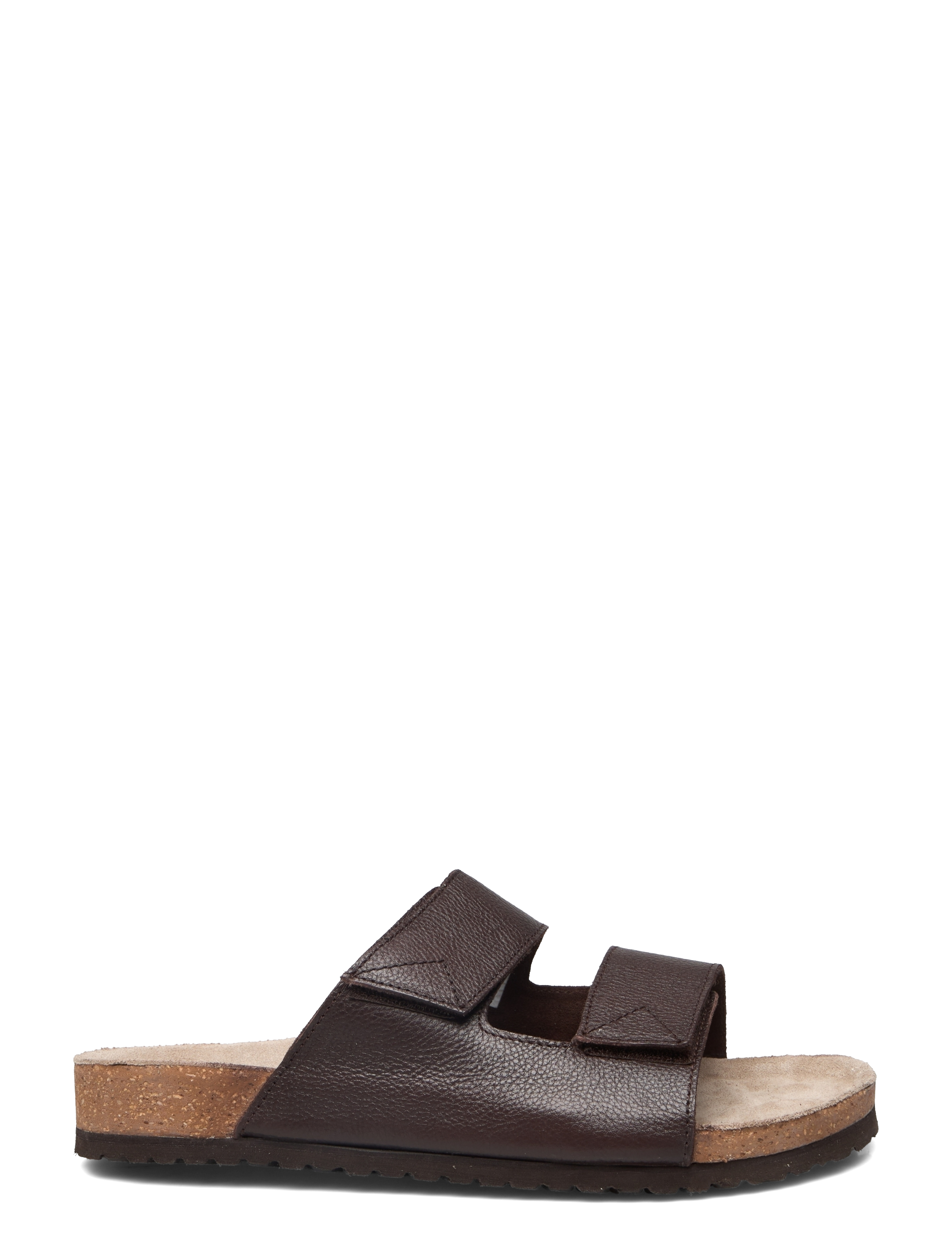 Selected Homme - SLHBASTIAN LEATHER STRAP SLIDER B - demitasse - 1