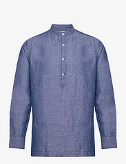 Selected Homme - SLHREGRICK-LINEN SHIRT LS TUNICA  W - linen shirts - medium blue denim - 0