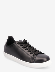Selected Homme - SLHEVAN LEATHER CONTRAST SNEAKER B - business-sneakers - black - 0