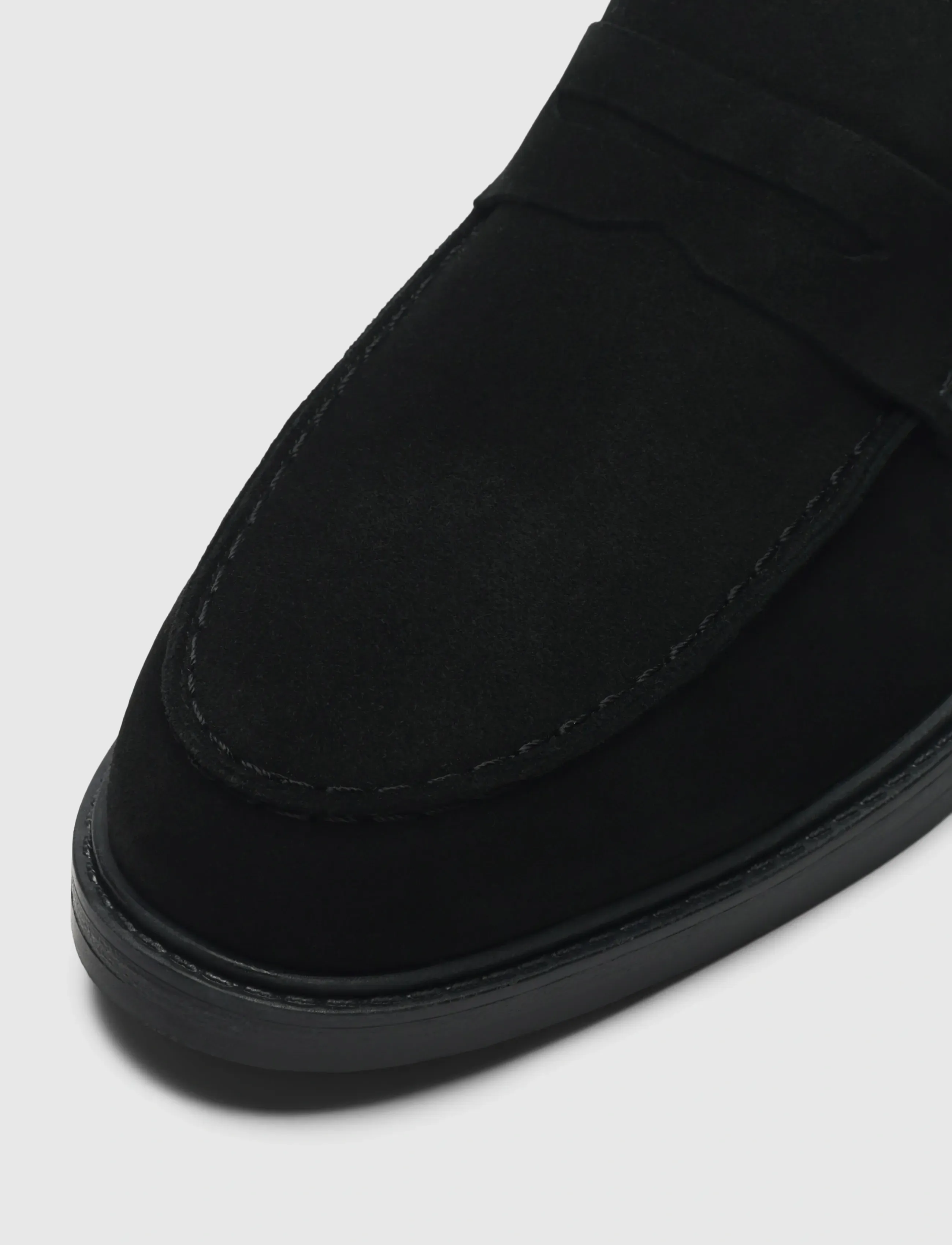 Selected - SLMBLAKE SUEDE PENNY LOAFER - nach anlass kaufen - black - 3