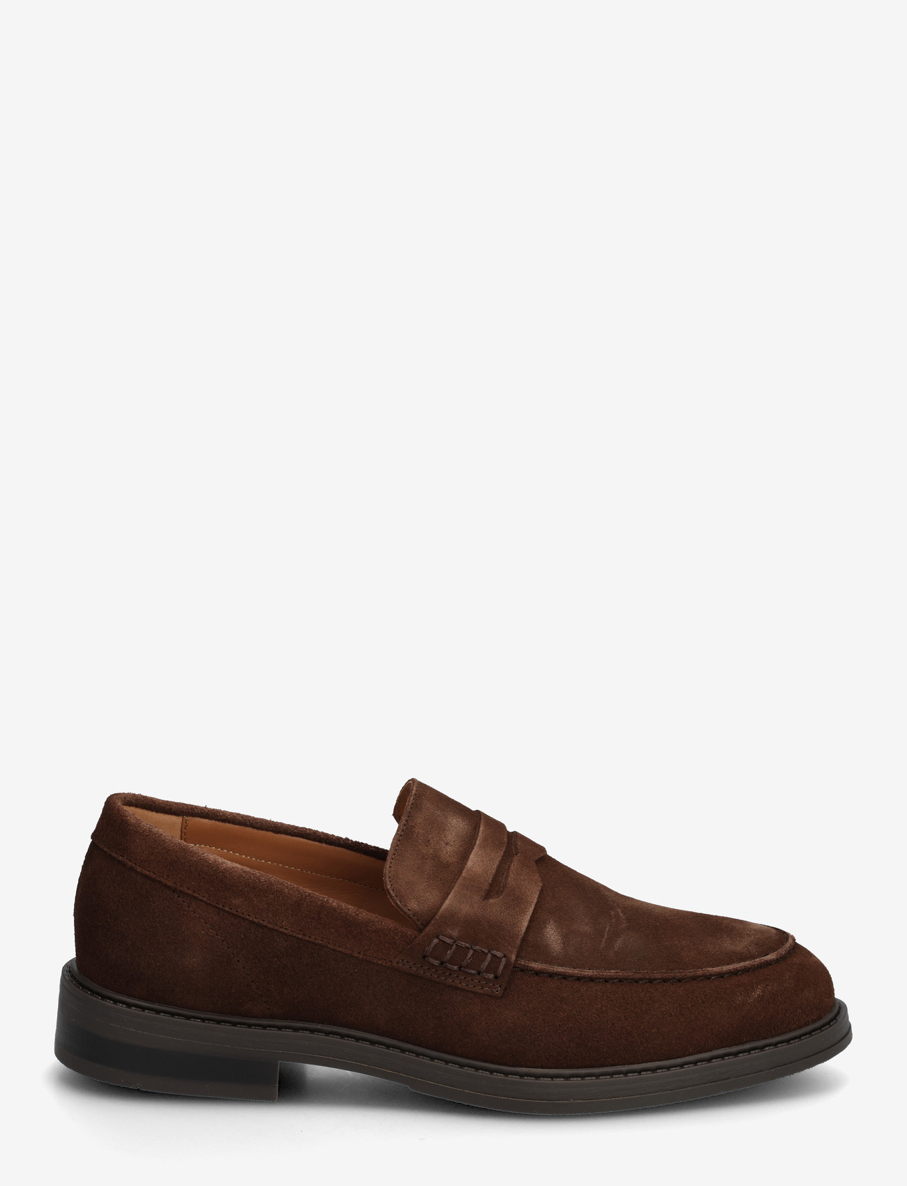 Selected - SLMBLAKE SUEDE PENNY LOAFER - shoppa efter stil - chocolate brown - 1