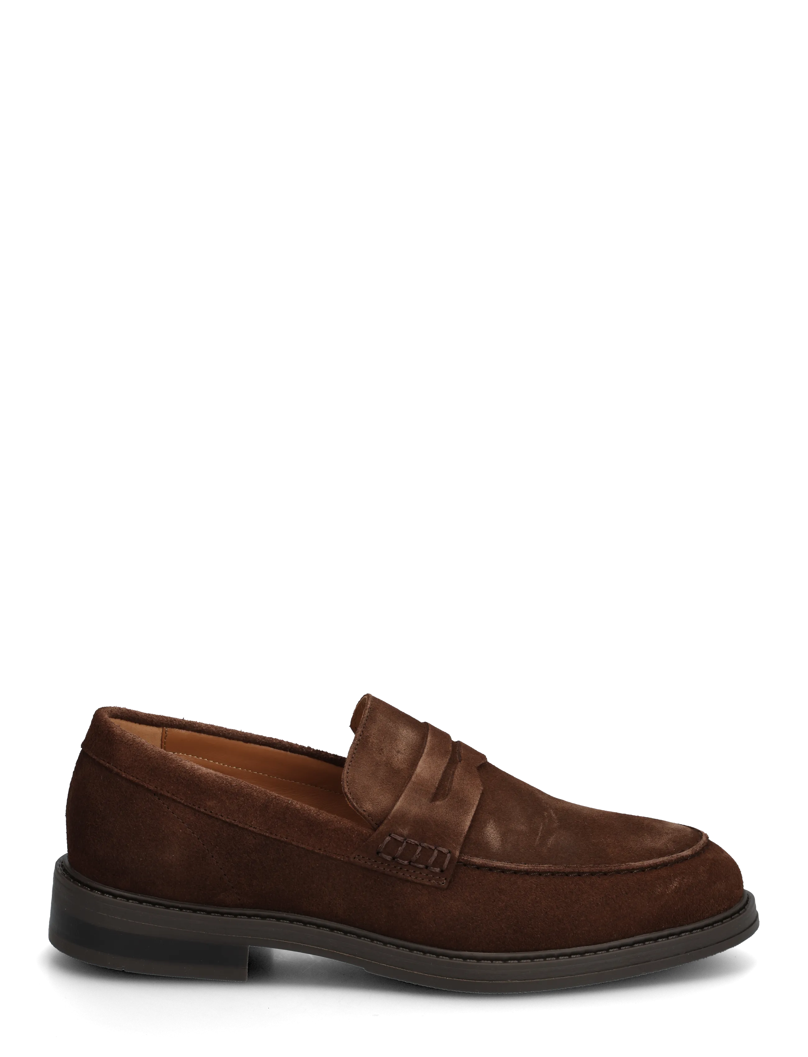 Selected - SLMBLAKE SUEDE PENNY LOAFER - mallistot - chocolate brown - 1