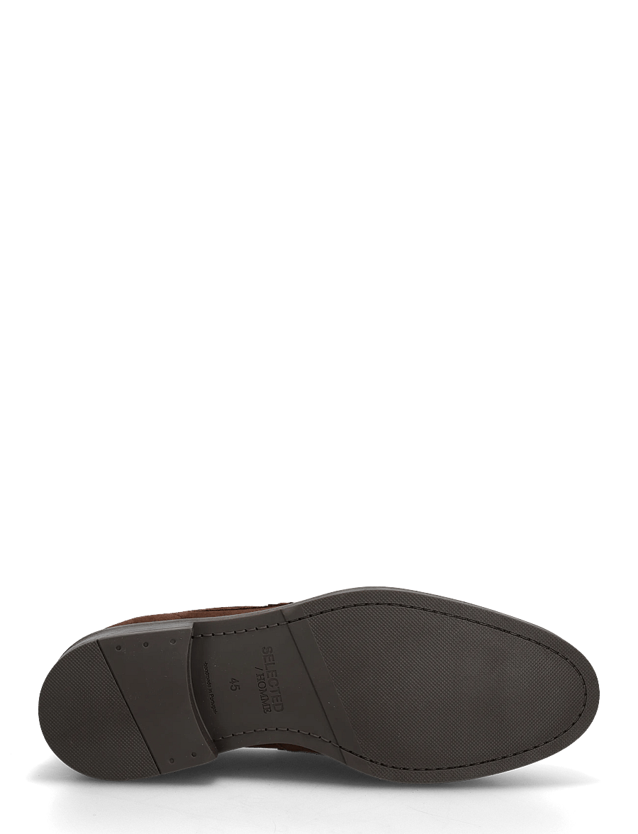 Selected - SLMBLAKE SUEDE PENNY LOAFER - mallistot - chocolate brown - 4