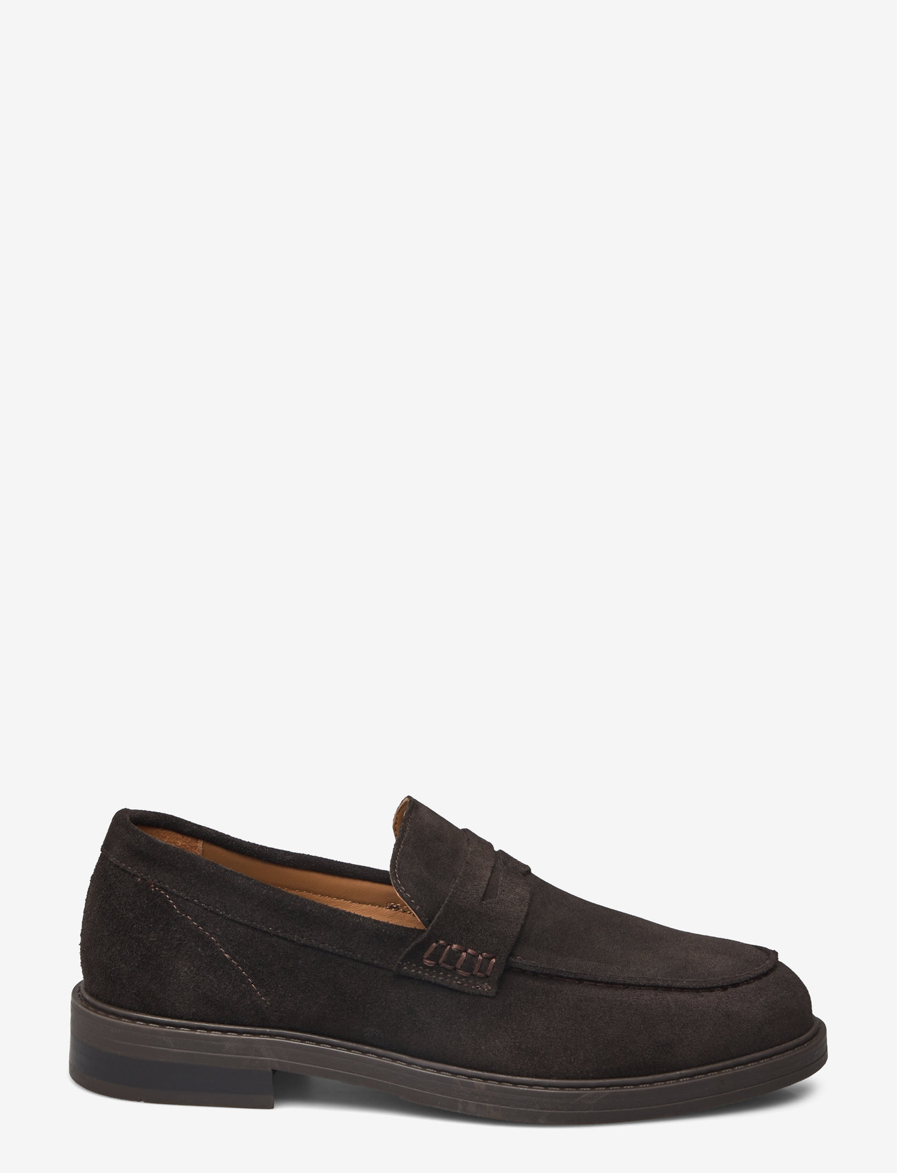 Selected - SLHBLAKE SUEDE PENNY LOAFER - demitasse - 1