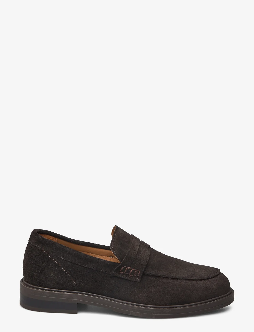 Selected - SLHBLAKE SUEDE PENNY LOAFER - kollektionen - demitasse - 1