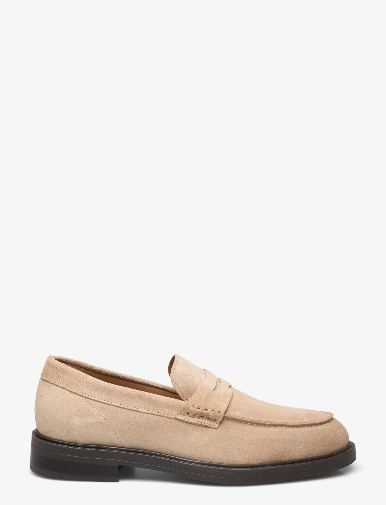 Selected Homme - SLHBLAKE SUEDE PENNY LOAFER - buty wiosenne - sand - 1