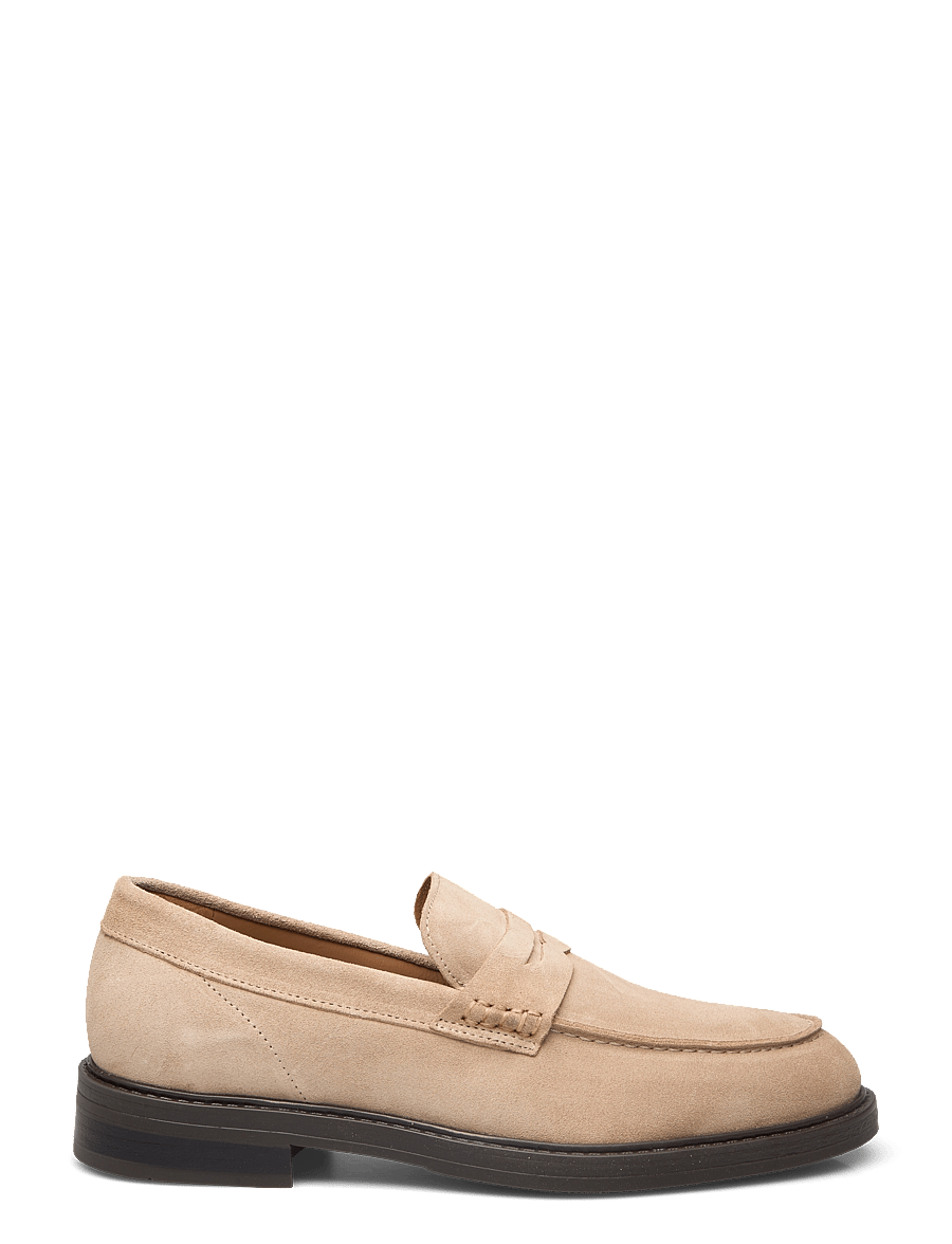 Selected - SLMBLAKE SUEDE PENNY LOAFER - nach anlass kaufen - sand - 2
