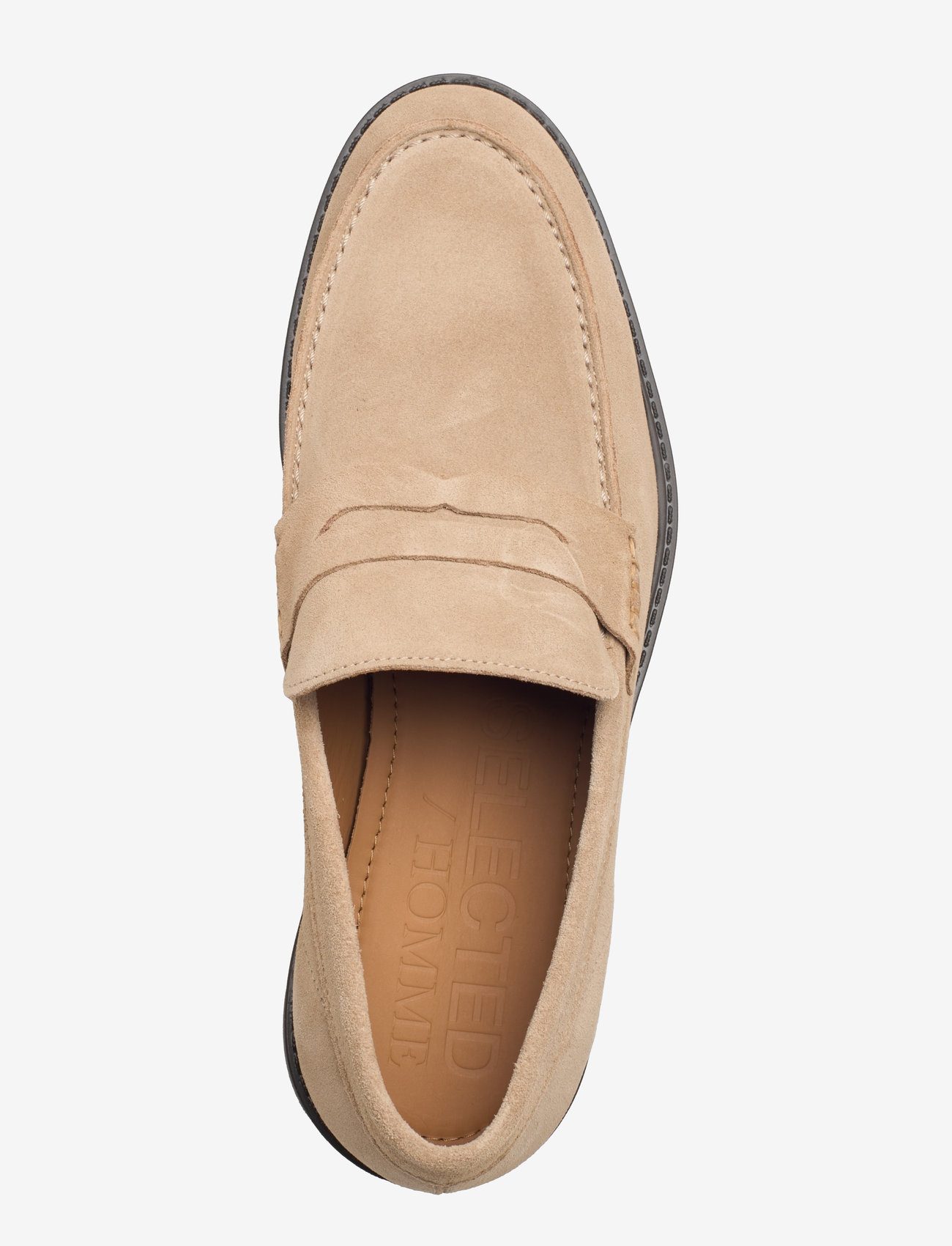 Selected - SLMBLAKE SUEDE PENNY LOAFER - collections - sand - 4