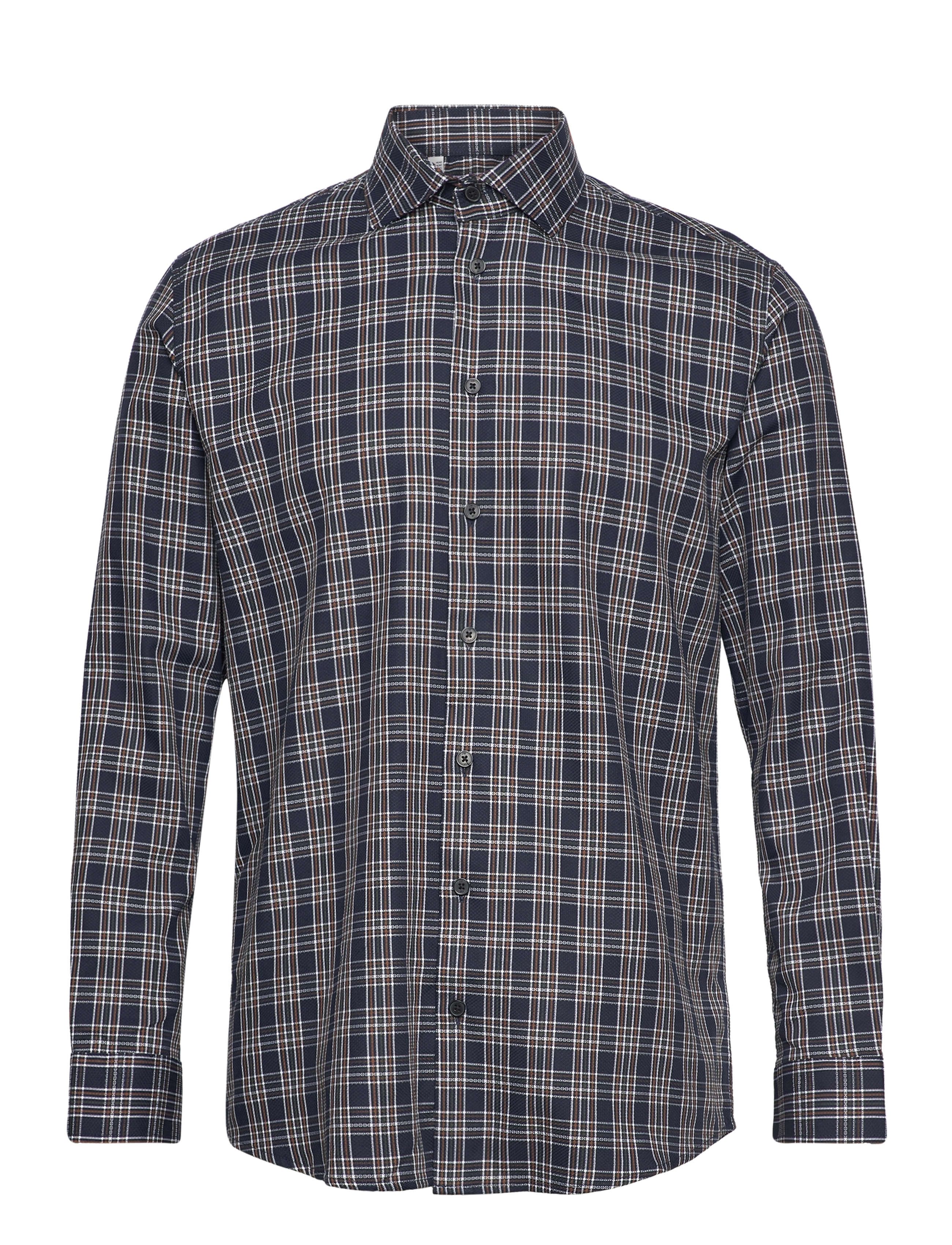 SELECTED Slhregtimor Shirt Ls Cut Away Check Ex Navy - S - Herren