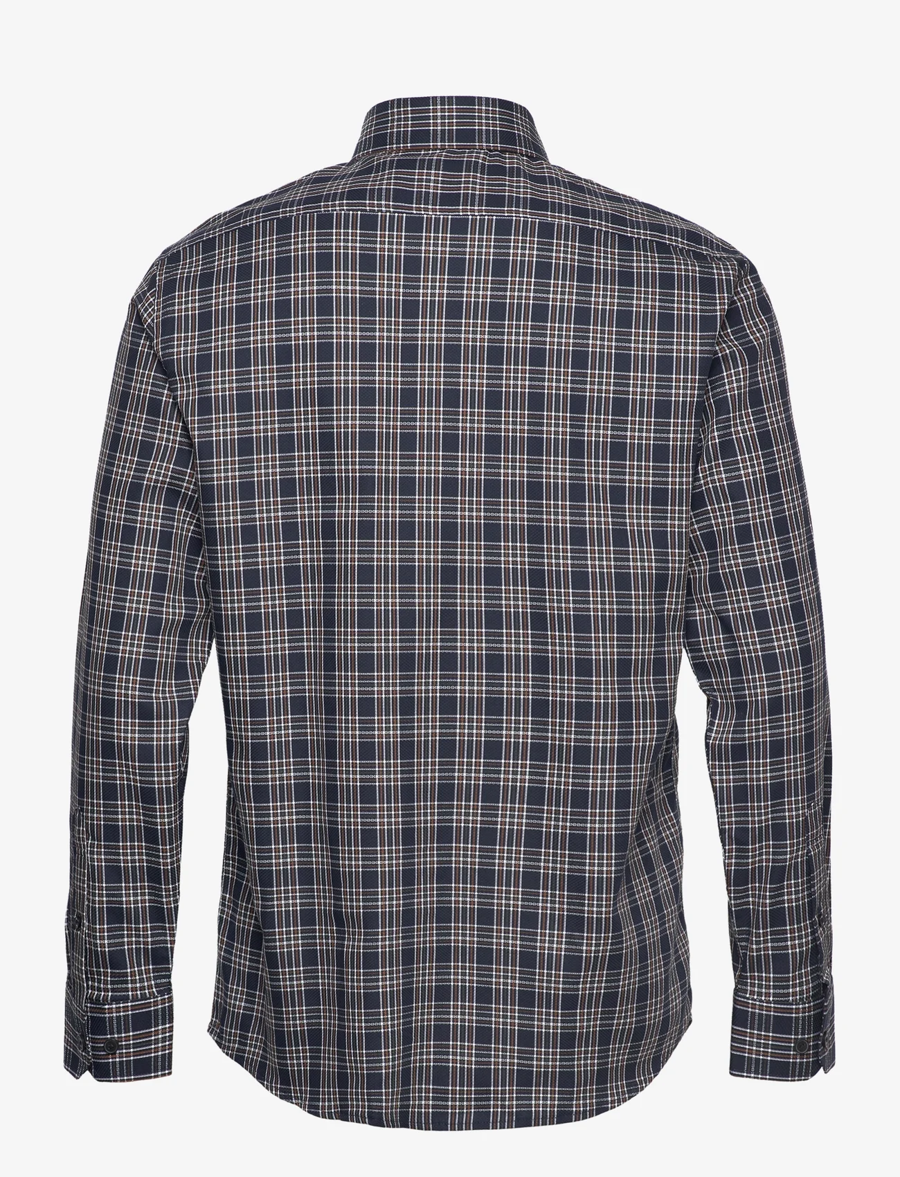 Selected Homme - SLHREGTIMOR SHIRT LS CUT AWAY CHECK EX - checkered shirts - dark navy - 1