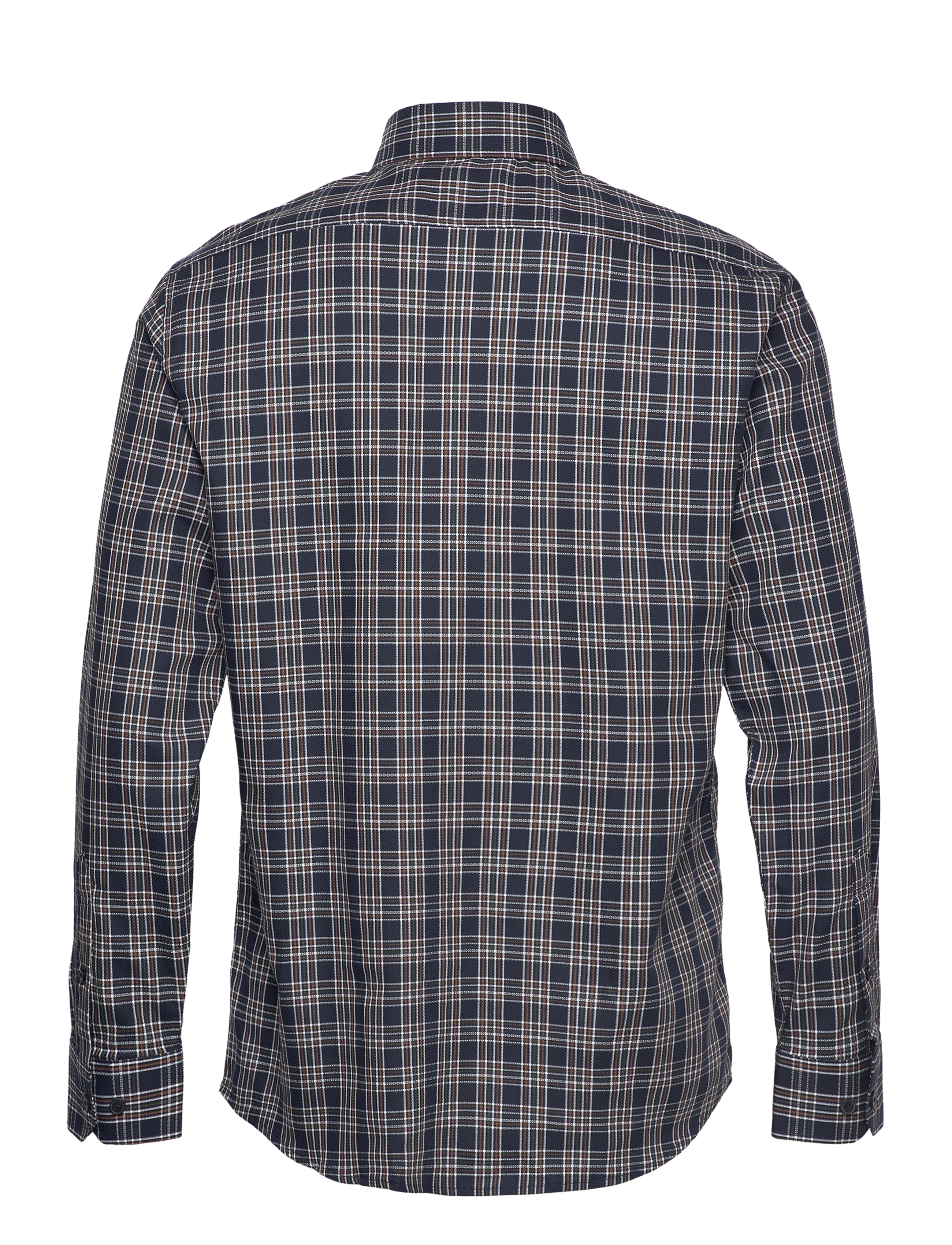 Selected - SLHREGTIMOR SHIRT LS CUT AWAY CHECK EX - ternede skjorter - dark navy - 1