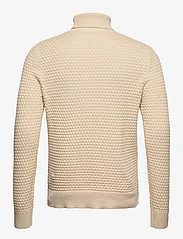 Selected Homme - SLHREMY LS KNIT ALL STU ROLL NECK W CAMP - basic knitwear - cloud cream - 1