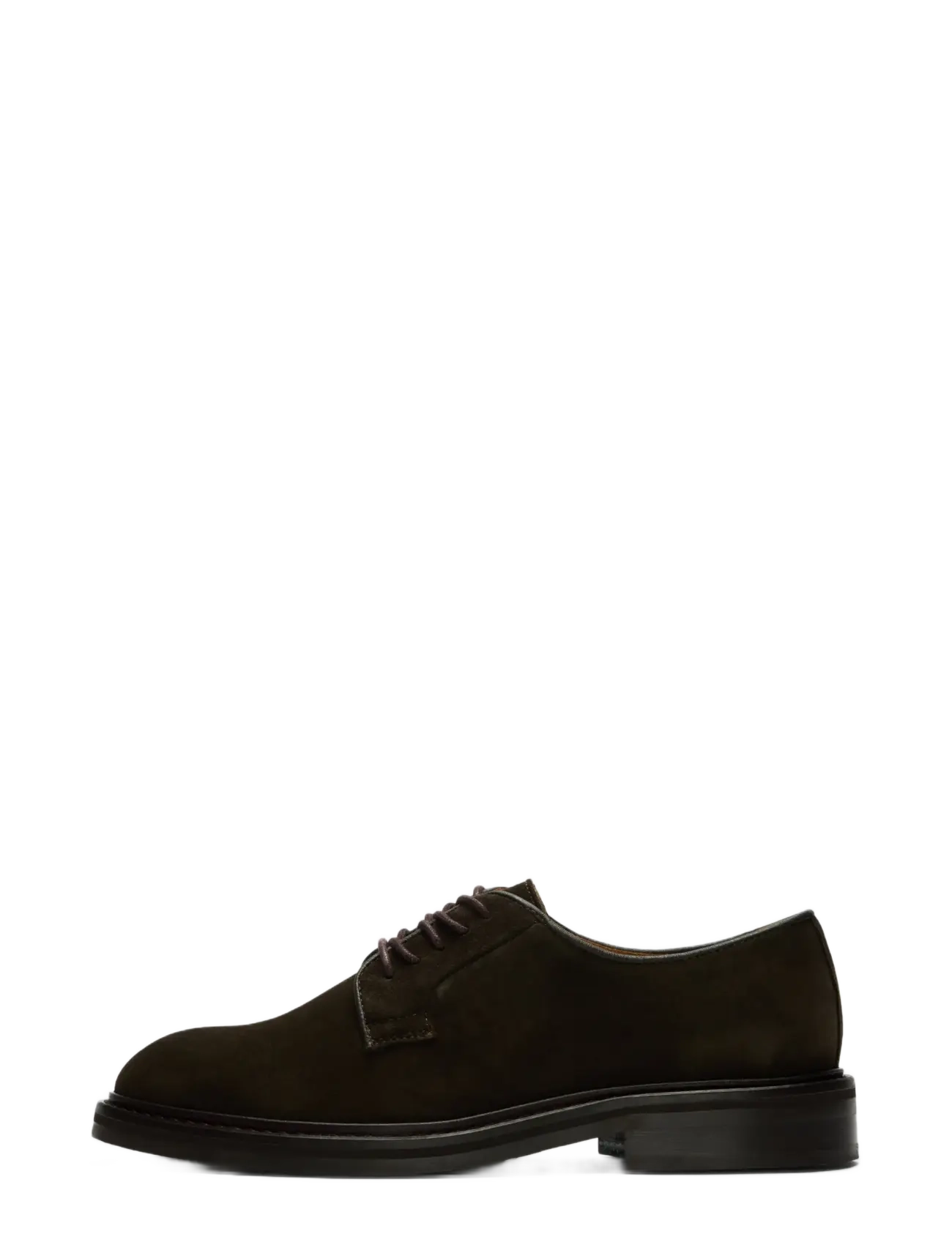 Selected Slhcarter Suede Blucher Shoe, 41, Brown, Business > Formelle Sko, Herre