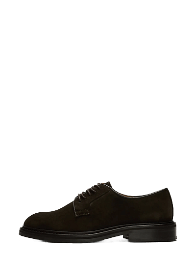 Selected SLHCARTER SUEDE BLUCHER SHOE - Business-Schuhe - CHOCOLATE TORTE / brown