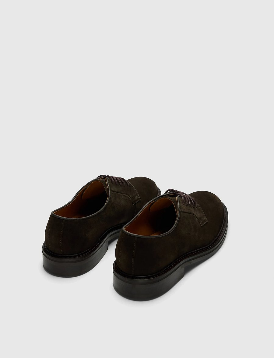 Selected - SLHCARTER SUEDE BLUCHER SHOE - derby kingad - chocolate torte - 2