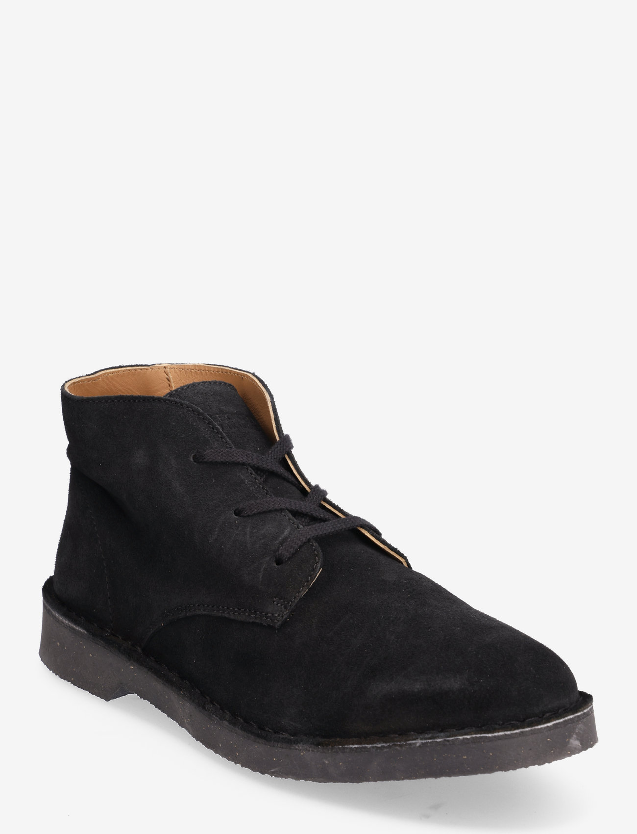 Selected Homme - SLHRIGA NEW SUEDE CHUKKA BOOT B - veter schoenen - black - 0