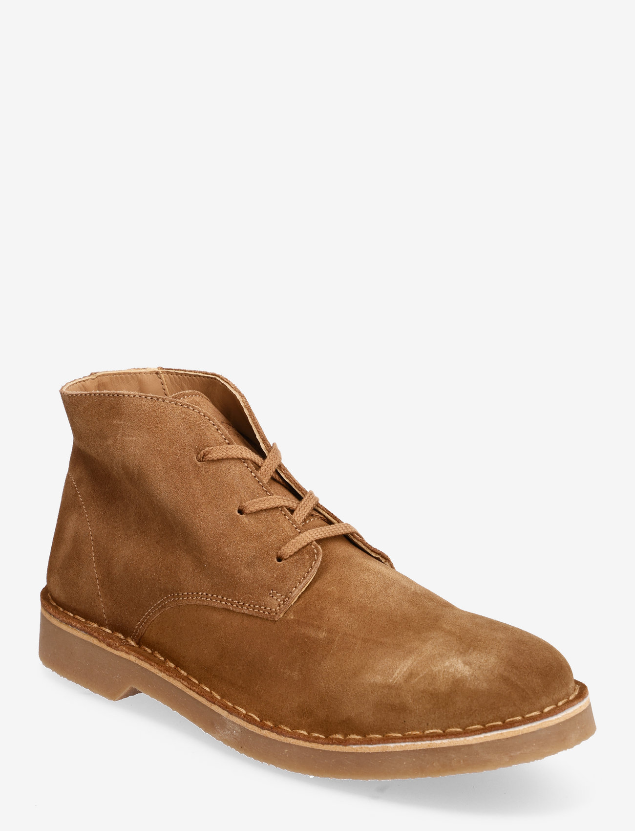 Selected Homme - SLHRIGA NEW SUEDE CHUKKA BOOT B - aavikkokengät - tobacco brown - 0