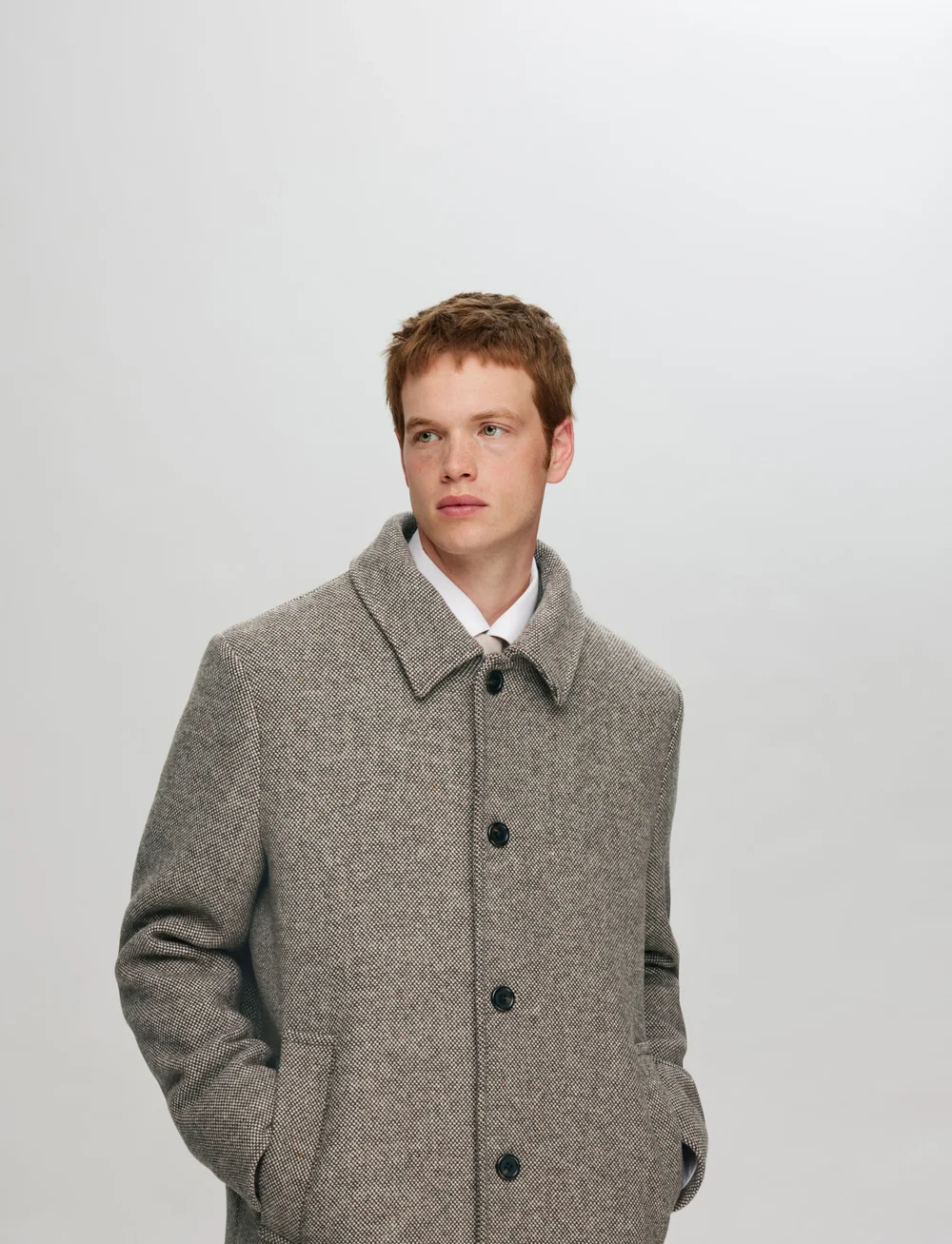 Selected - SLHARCHIVE CAR COAT NOOS - light coats - demitasse - 4