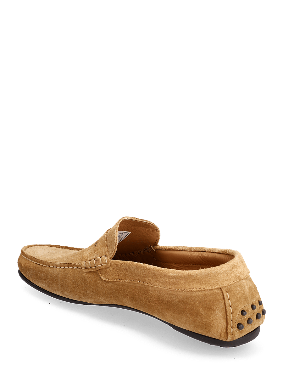 Selected - SLHSERGIO SUEDE PENNY DRIVING SHOE - cognac - 2