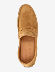 Selected Homme - SLHSERGIO SUEDE PENNY DRIVING SHOE - frühlingsschuhe - cognac - 3