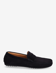 Selected Homme - SLHSERGIO SUEDE PENNY DRIVING SHOE - buty wiosenne - dark navy - 1