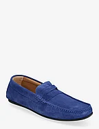 SLHSERGIO SUEDE PENNY DRIVING SHOE - NAUTICAL BLUE