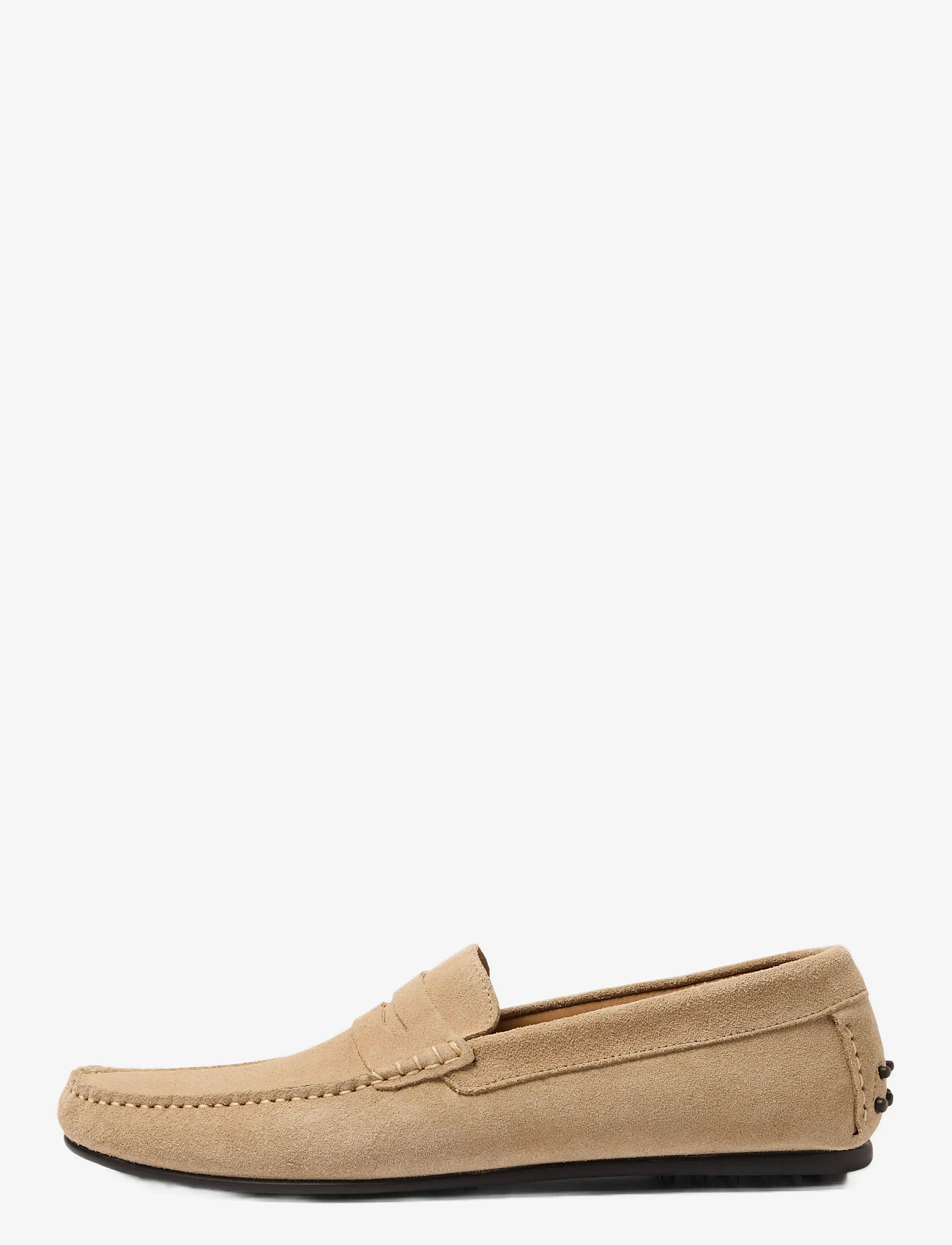 Selected - SLHSERGIO SUEDE PENNY DRIVING SHOE - kollektioner - sand - 1