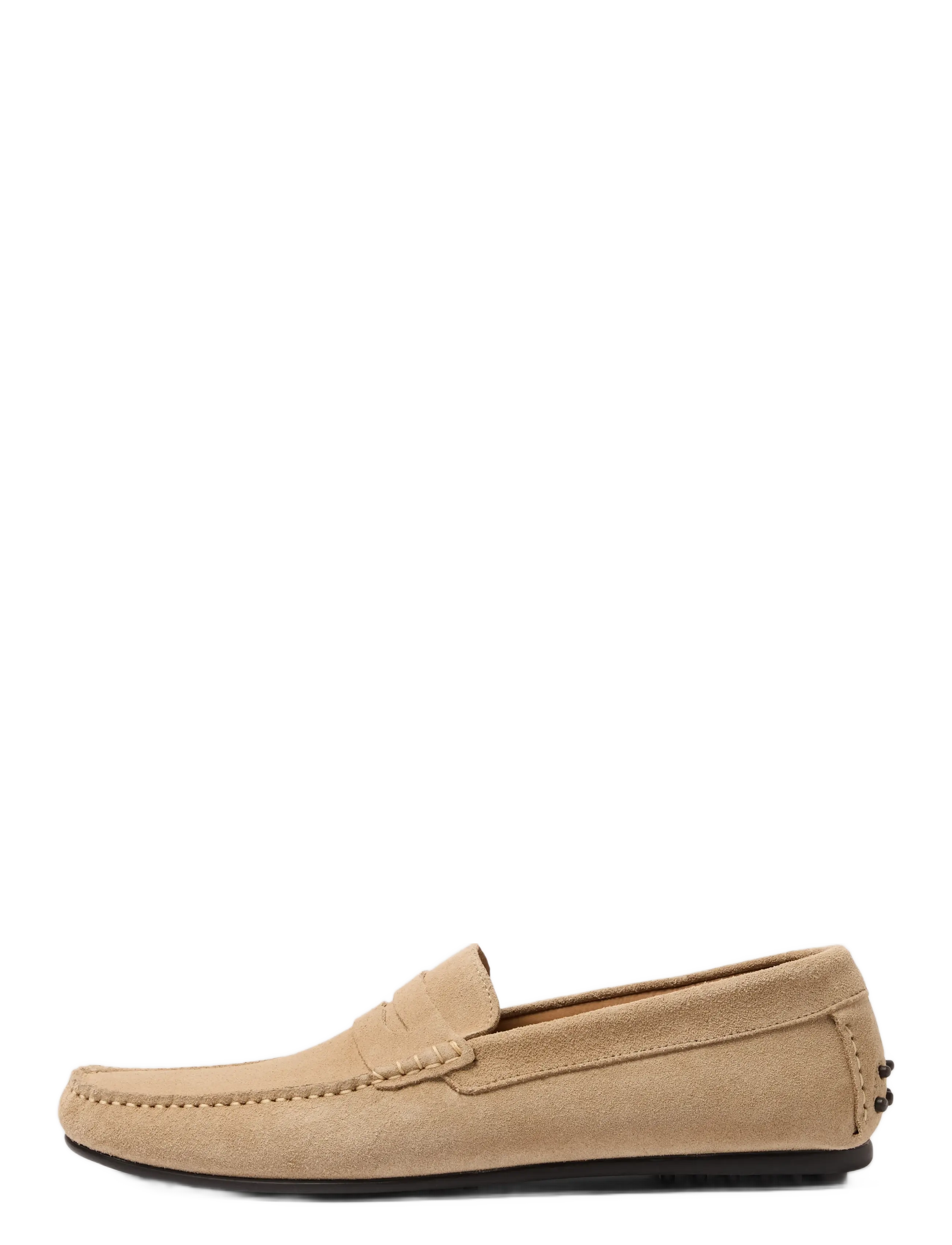 Selected SLHSERGIO SUEDE PENNY DRIVING SHOE - Jalanõud - SAND / beige