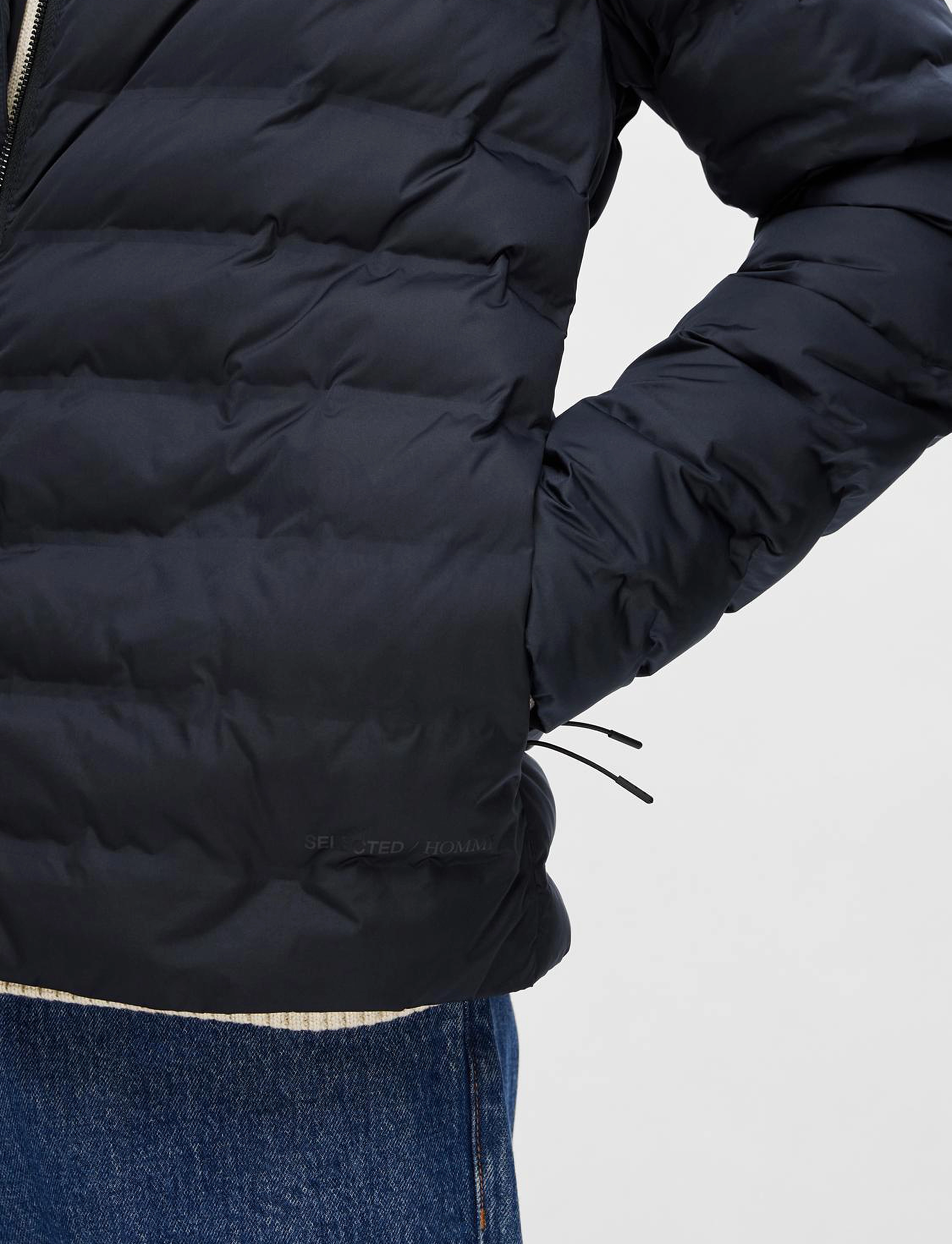 Selected - SLHBARRY QUILTED JACKET NOOS - sky captain - 5