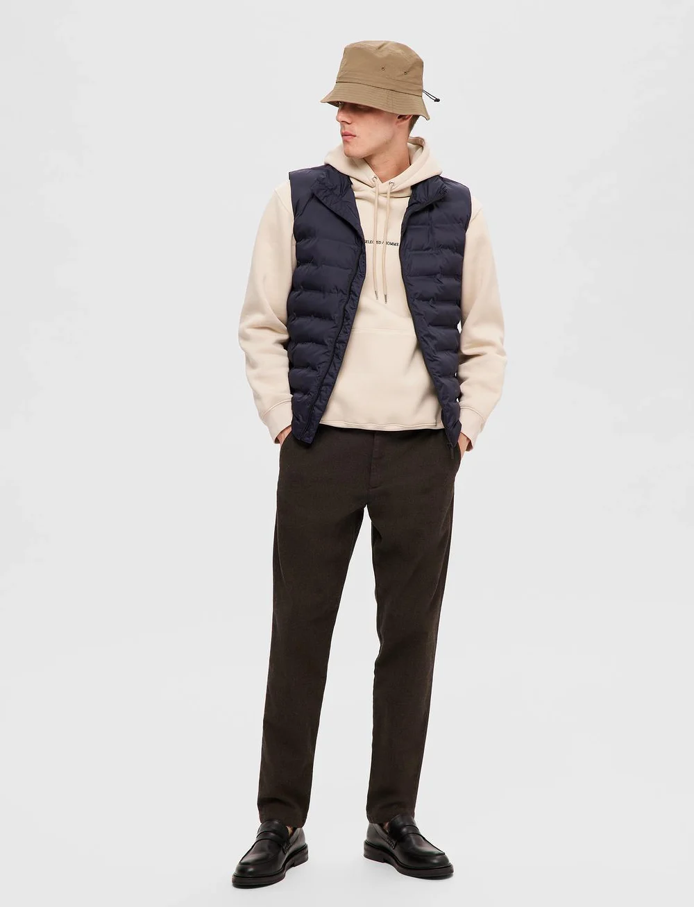Selected - SLHBARRY QUILTED GILET NOOS - veste - sky captain - 5