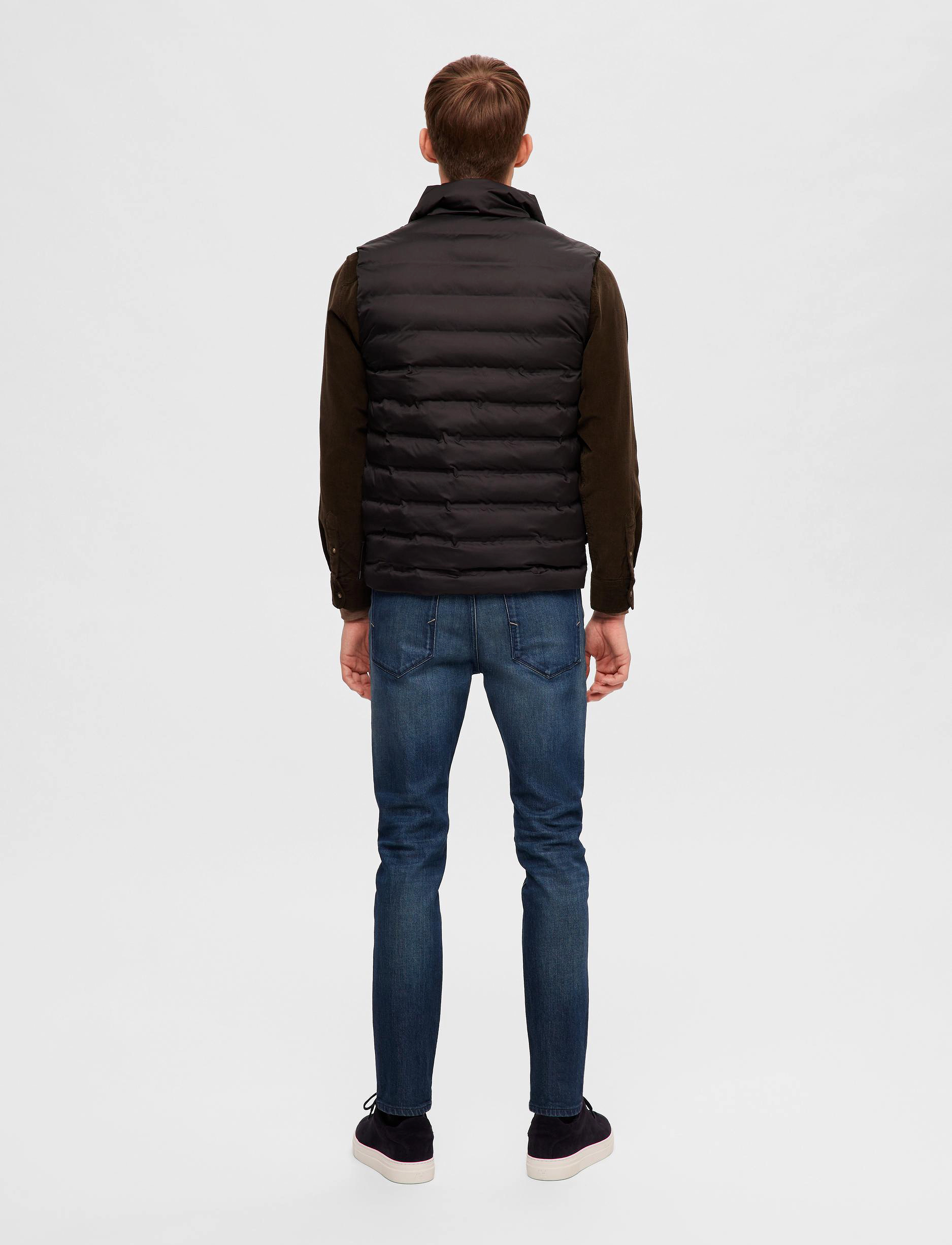 Selected - SLHBARRY QUILTED GILET NOOS - stretch limo - 3