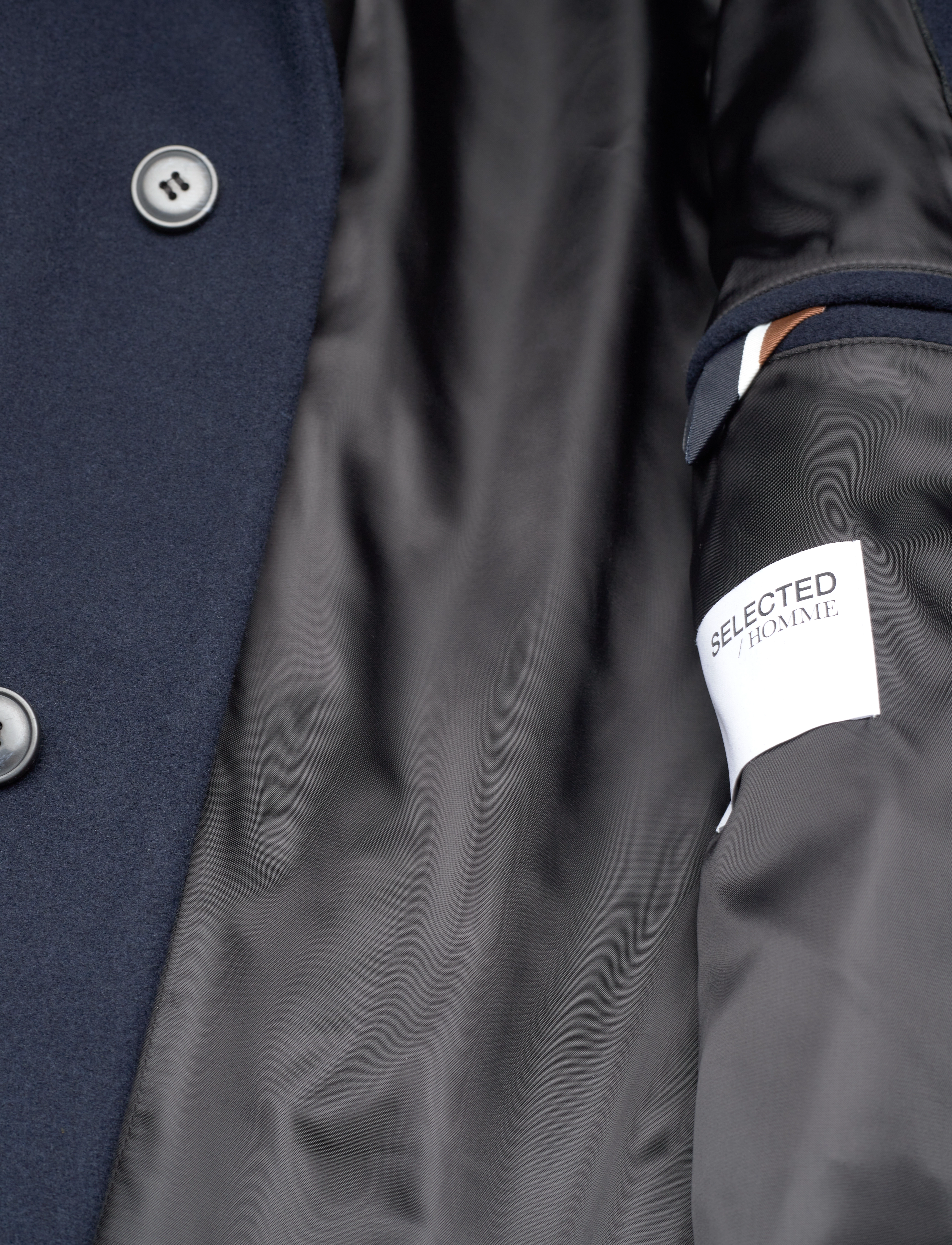 Selected Homme - SLHREUBEN WOOL COAT NOOS - sky captain - 5