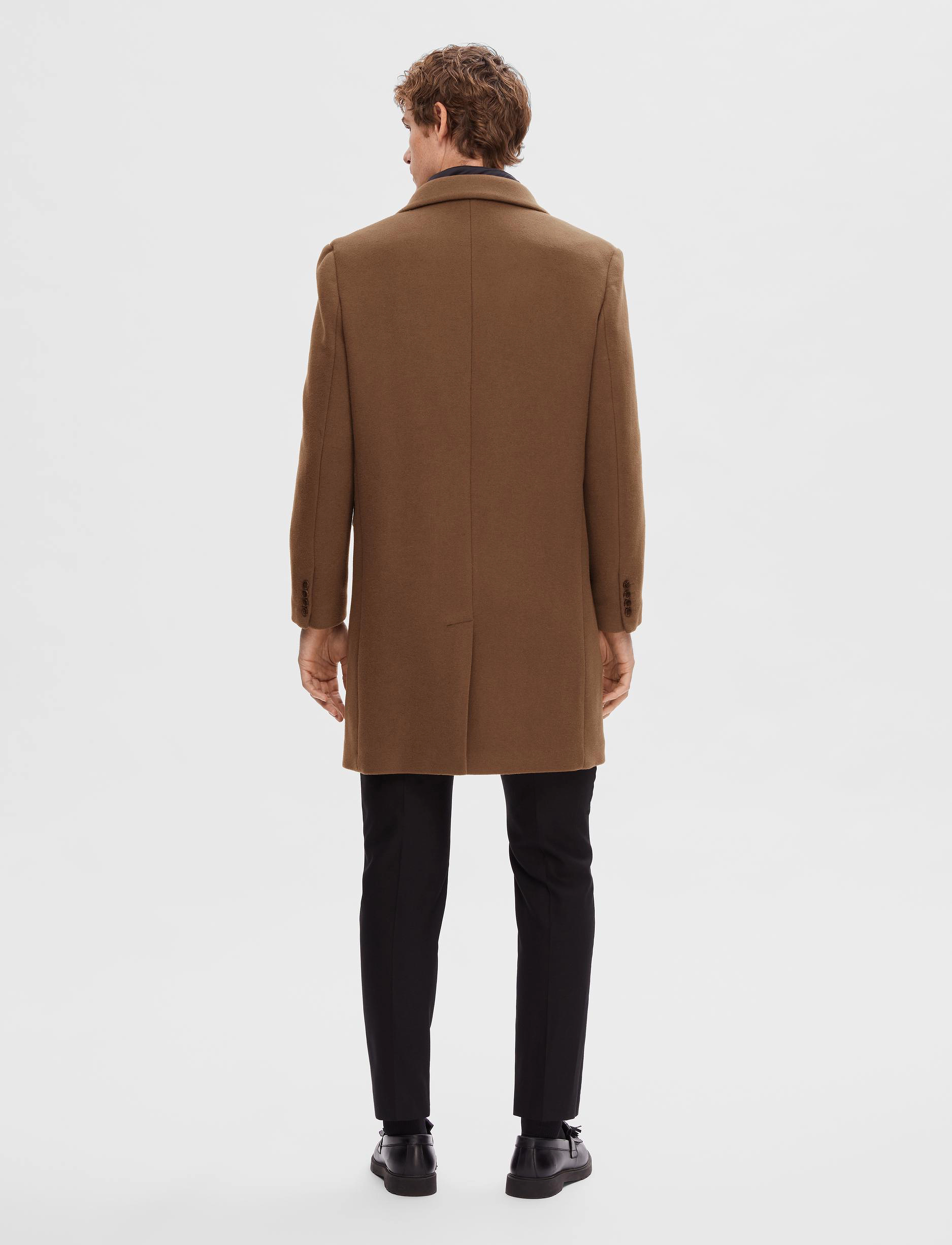 Selected - SLHJOSEPH WOOL COAT NOOS - camel - 3