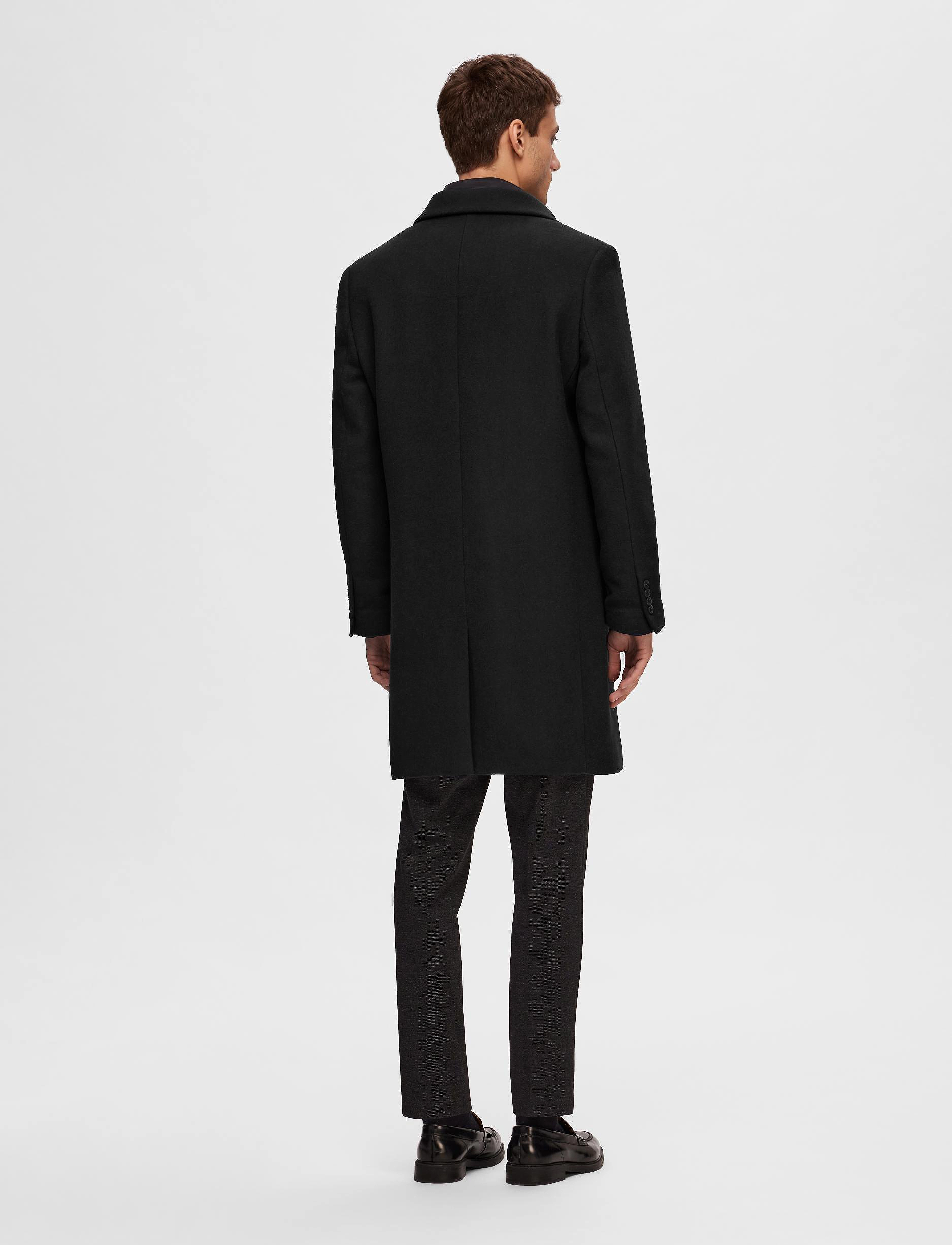 Selected - SLHJOSEPH WOOL COAT NOOS - stretch limo - 4