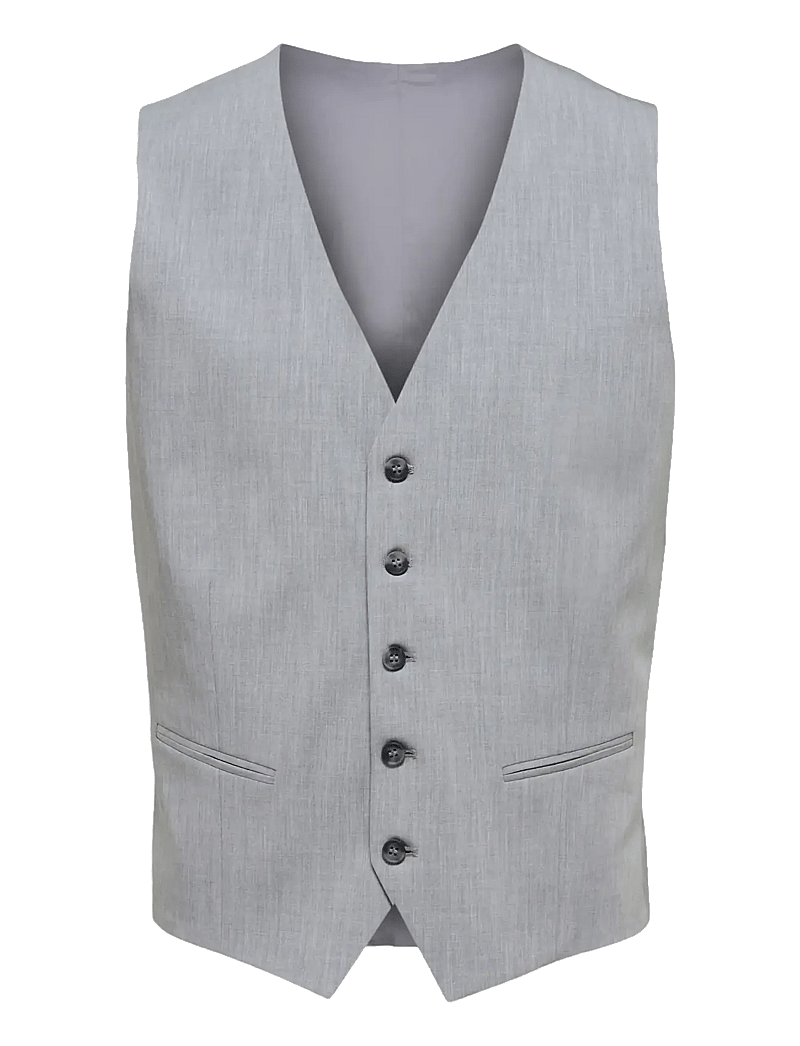 Selected - SLMSLIM-LIAM WCT FLEX NOOS - västar - light grey melange - 1