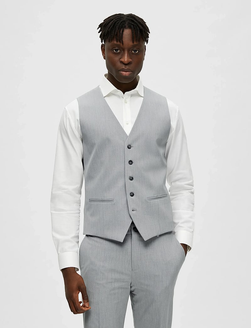 Selected - SLMSLIM-LIAM WCT FLEX NOOS - liemenės - light grey melange - 0