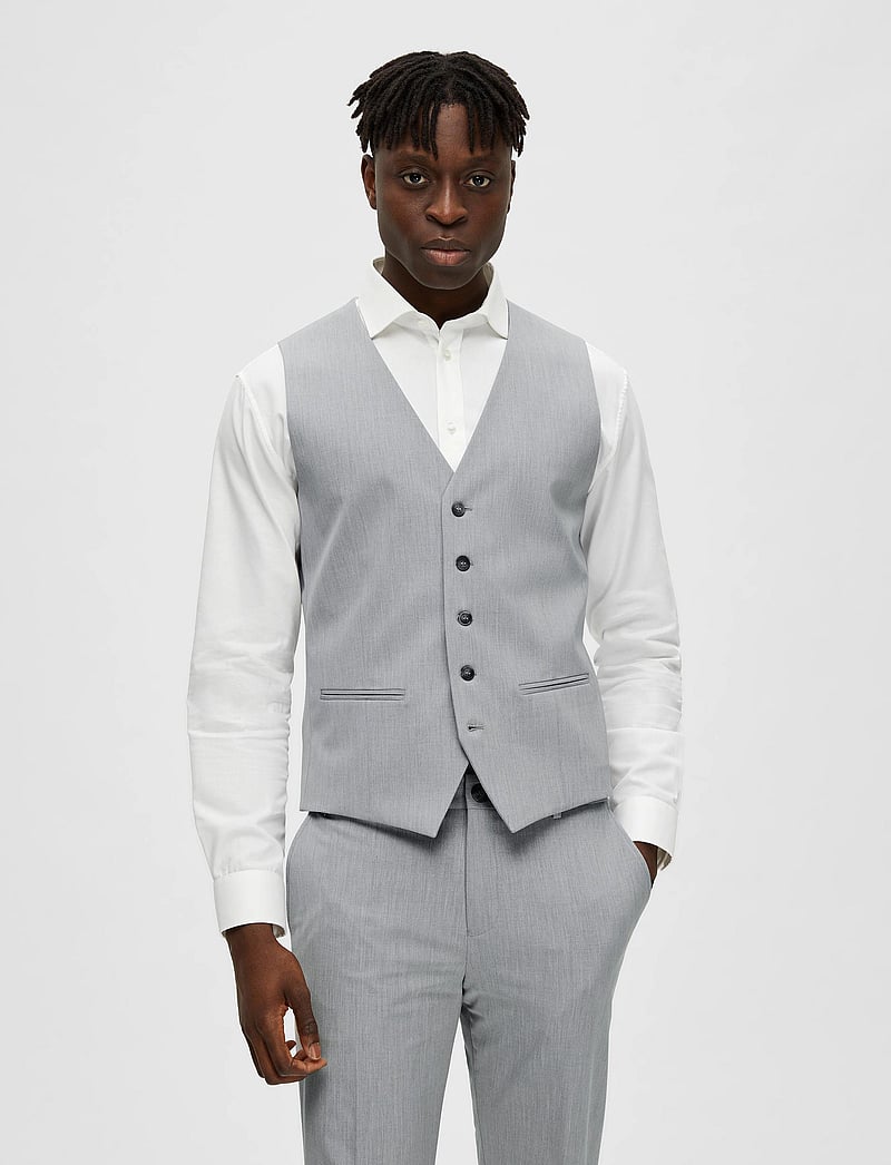 Selected - SLHSLIM-LIAM WCT FLEX NOOS - westen - light grey melange - 0