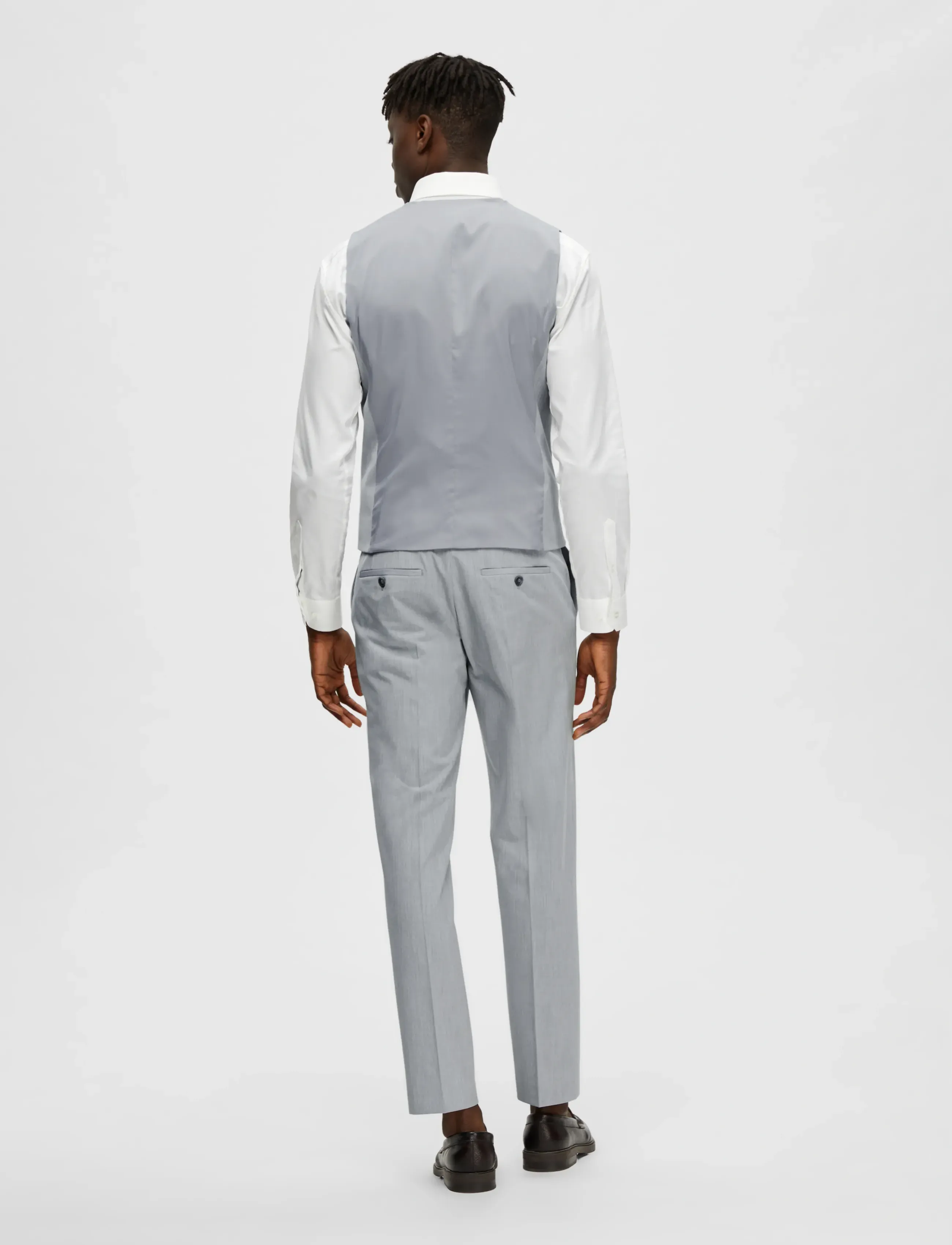 Selected - SLMSLIM-LIAM WCT FLEX NOOS - västar - light grey melange - 3