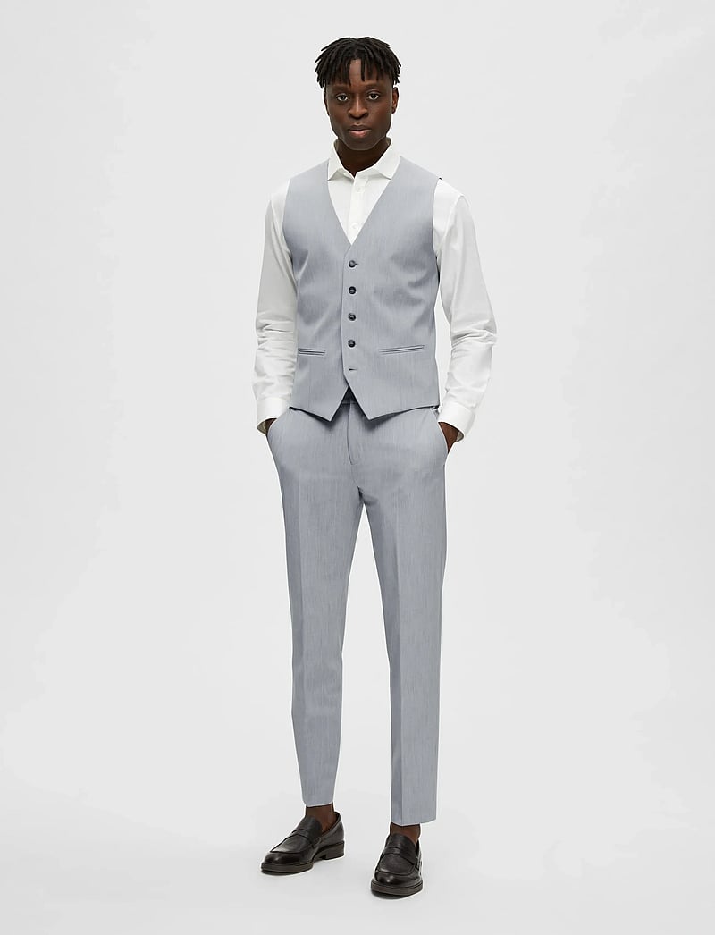 Selected - SLMSLIM-LIAM WCT FLEX NOOS - västar - light grey melange - 4