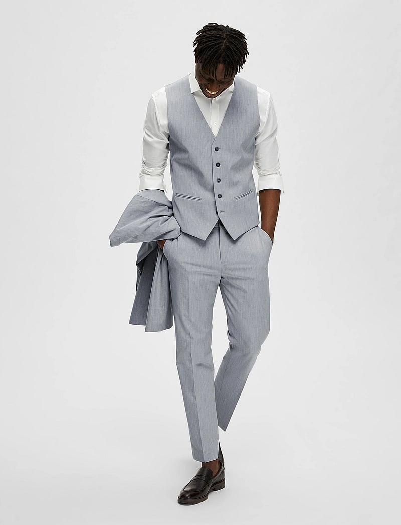 Selected - SLHSLIM-LIAM WCT FLEX NOOS - westen - light grey melange - 5