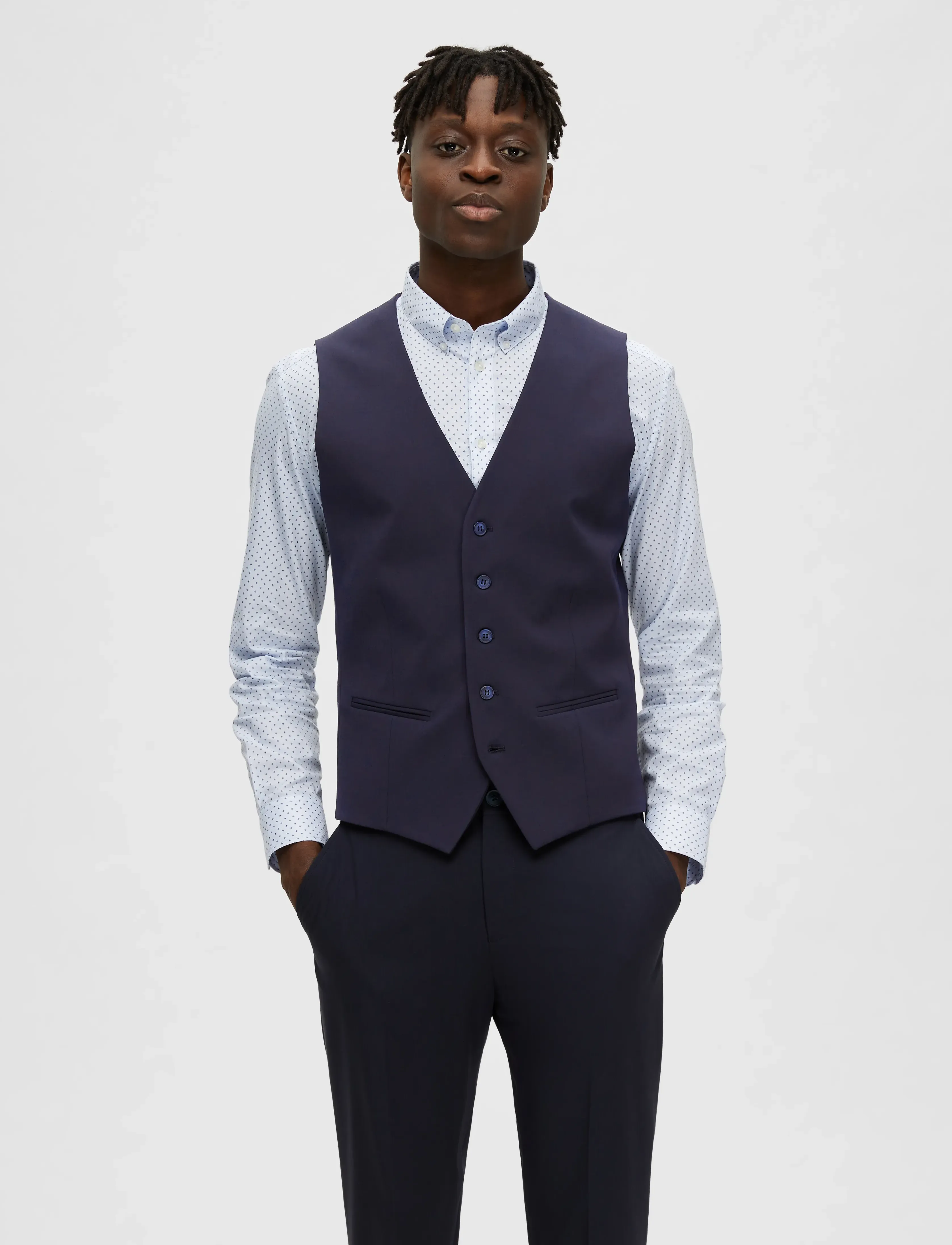 Selected - SLMSLIM-LIAM WCT FLEX NOOS - habitveste - navy blazer - 4