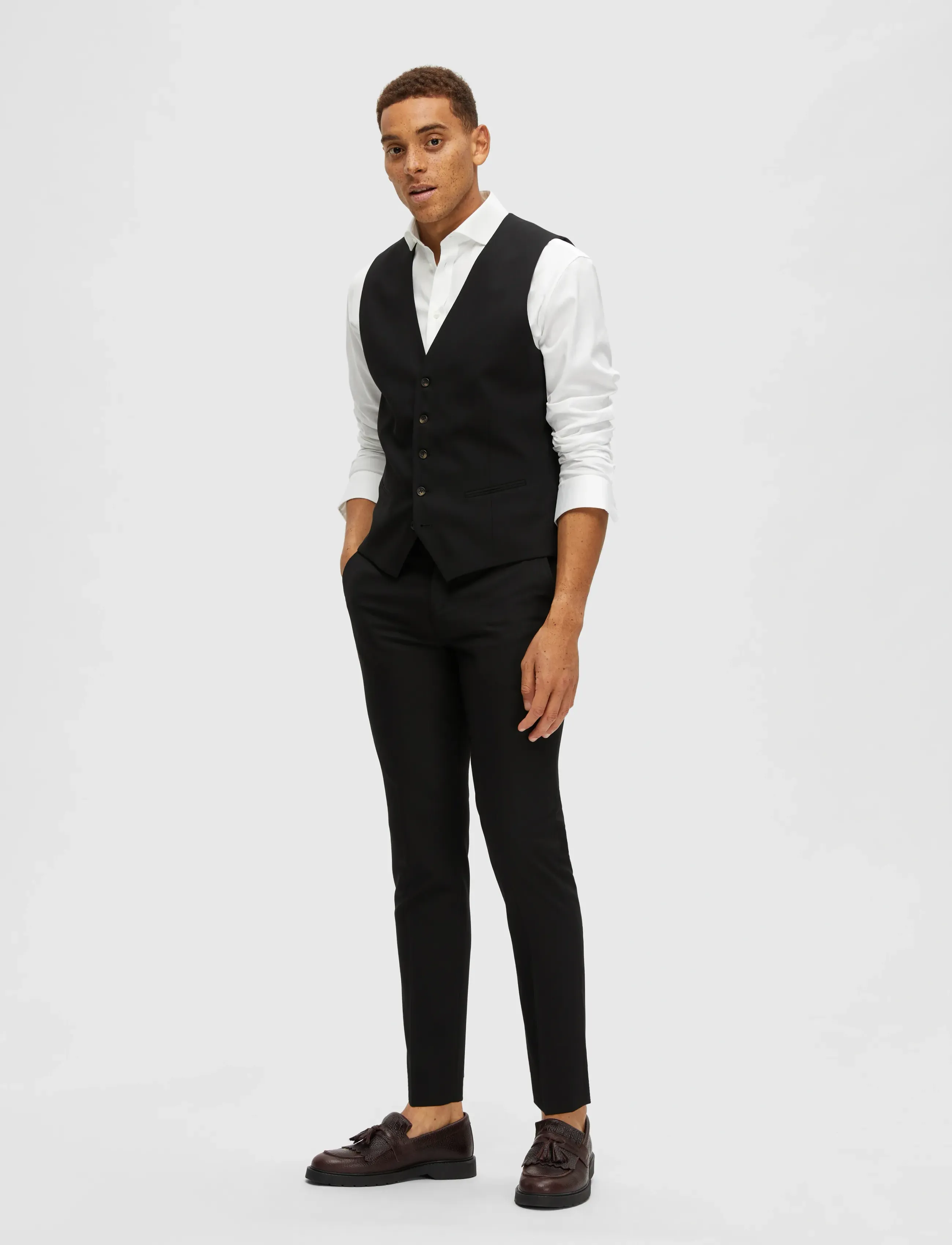 Selected - SLHSLIM-NEIL WCT NOOS - westen - black - 4
