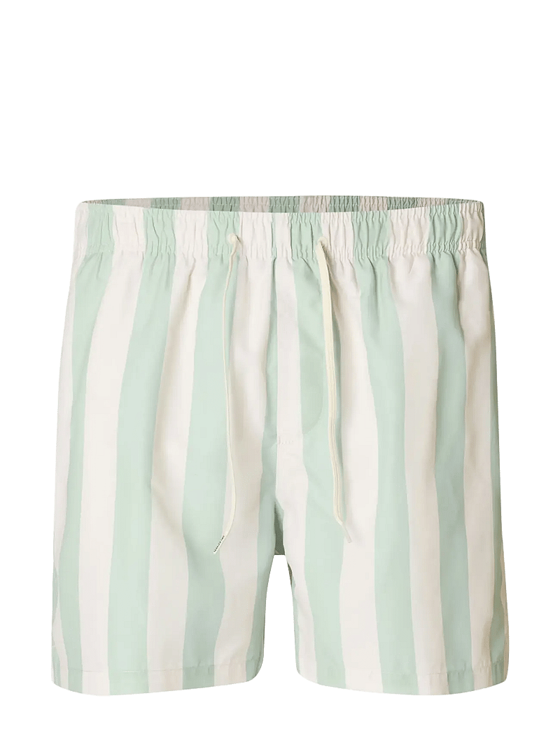 Selected - SLHDANE AOP SWIMSHORTS - badehose - bok choy - 1